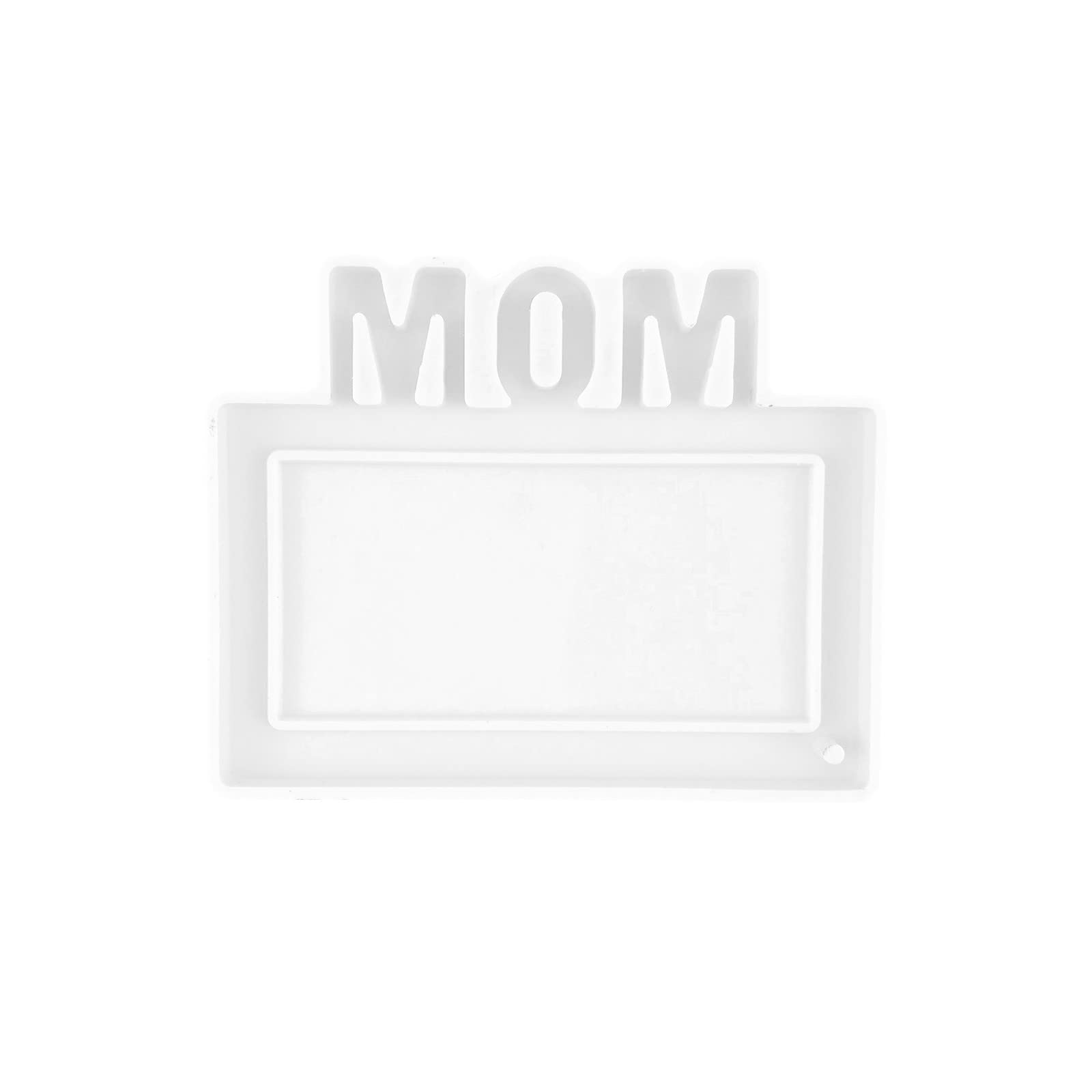 DIY Silicone Resin Molds for Mom - Creative Handmade Picture Frame, Keychain & Jar Ornaments - Perfect for Mother's Day Gifts, Home Decor & Craft Projects (Size C, One Size)