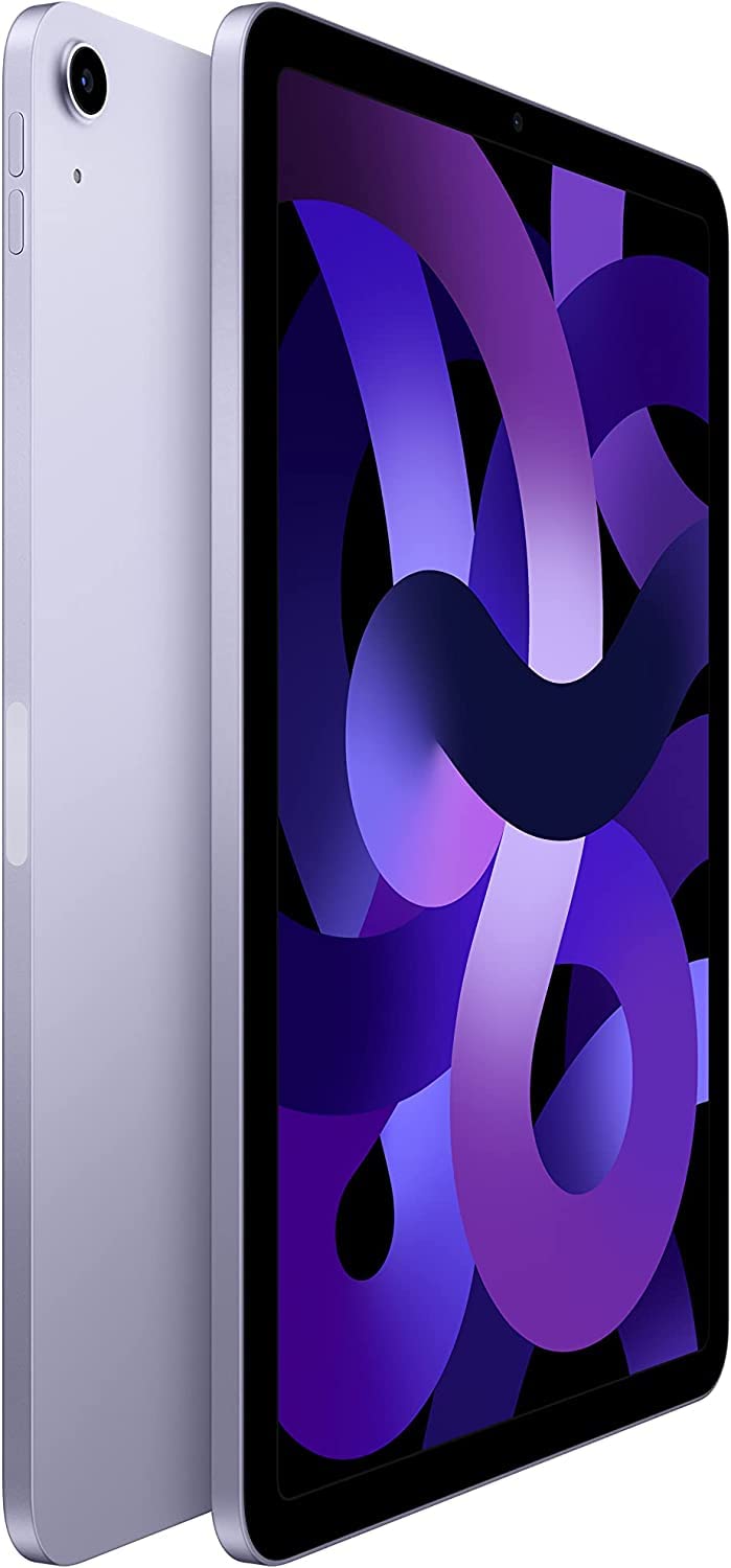 Refurbished Apple iPad Air 10.9-inch (5th Gen, 2022) - 64GB Wi-Fi Tablet in Purple | Perfect for Work, Study & Entertainment