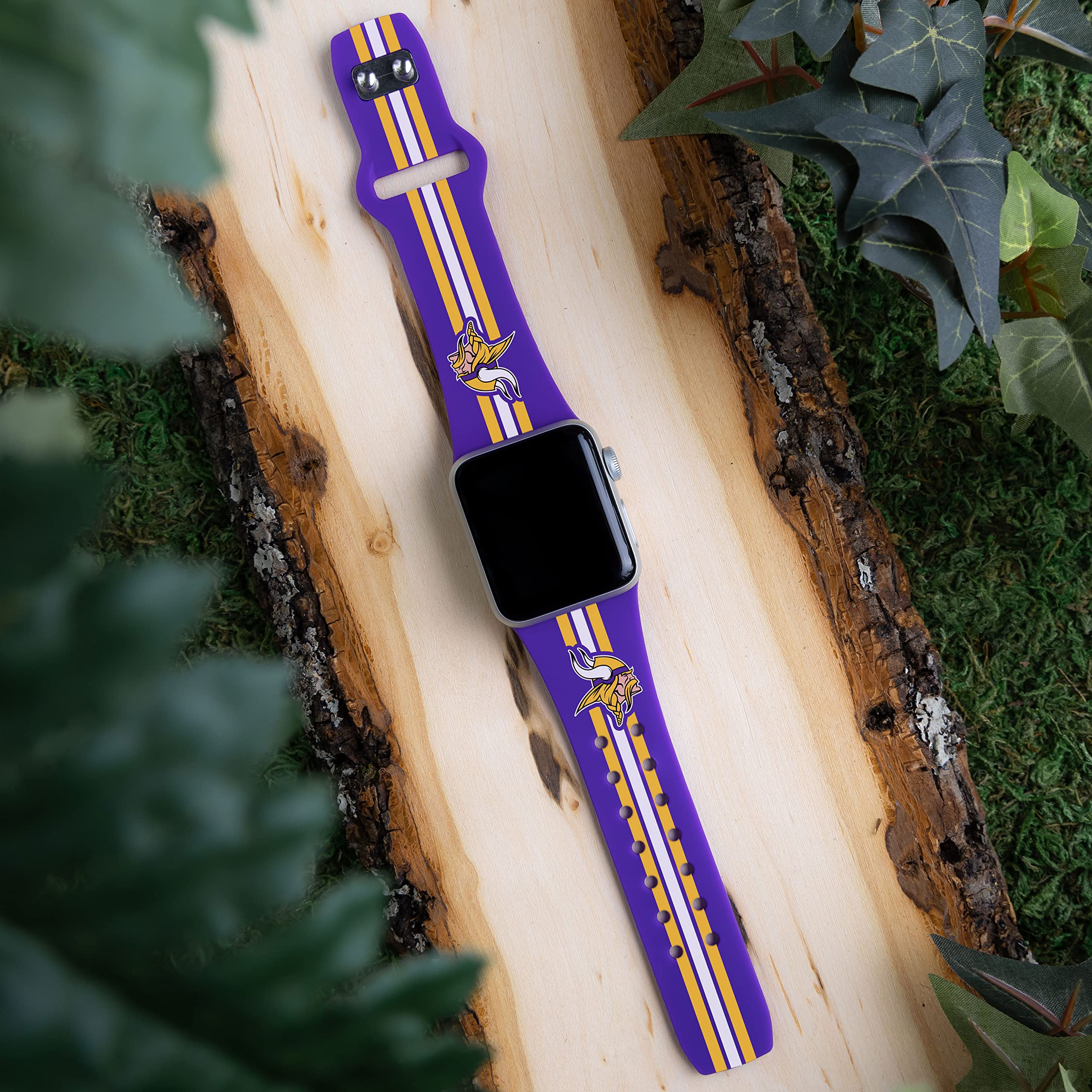 Minnesota Vikings HD Apple Watch Band - Compatible with All Apple Watch Models - Perfect for Game Day & Sports Fans
