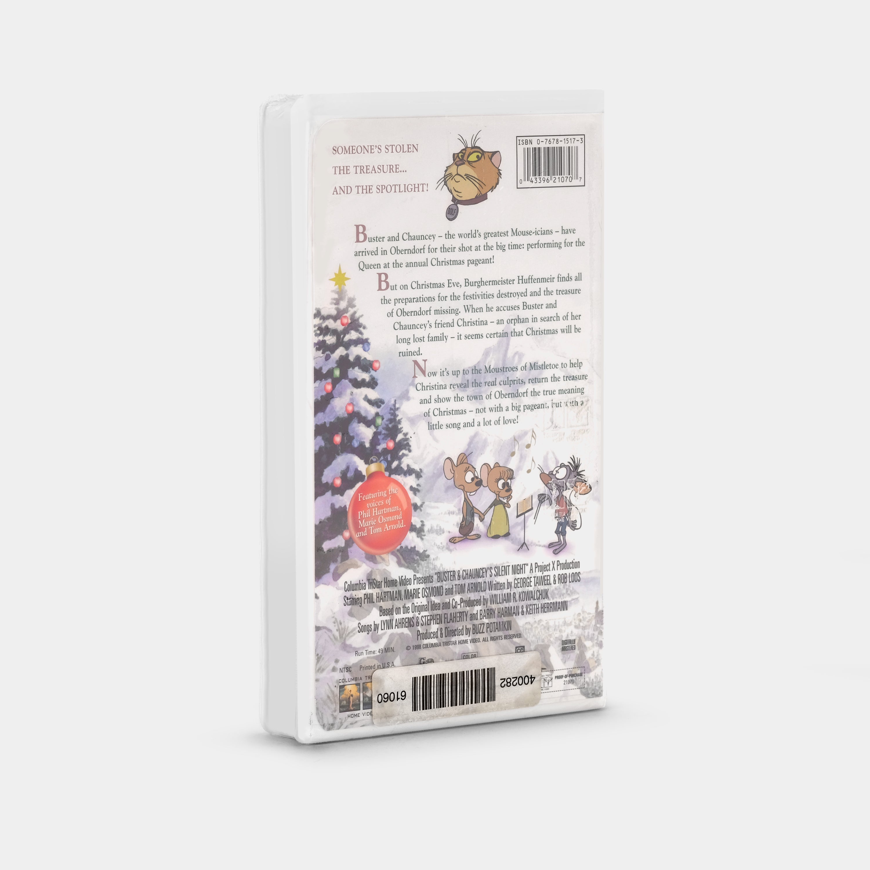 Buster & Chauncey's Silent Night (Sealed) VHS Tape - Classic Christmas Movie for Collectors & Holiday Family Entertainment