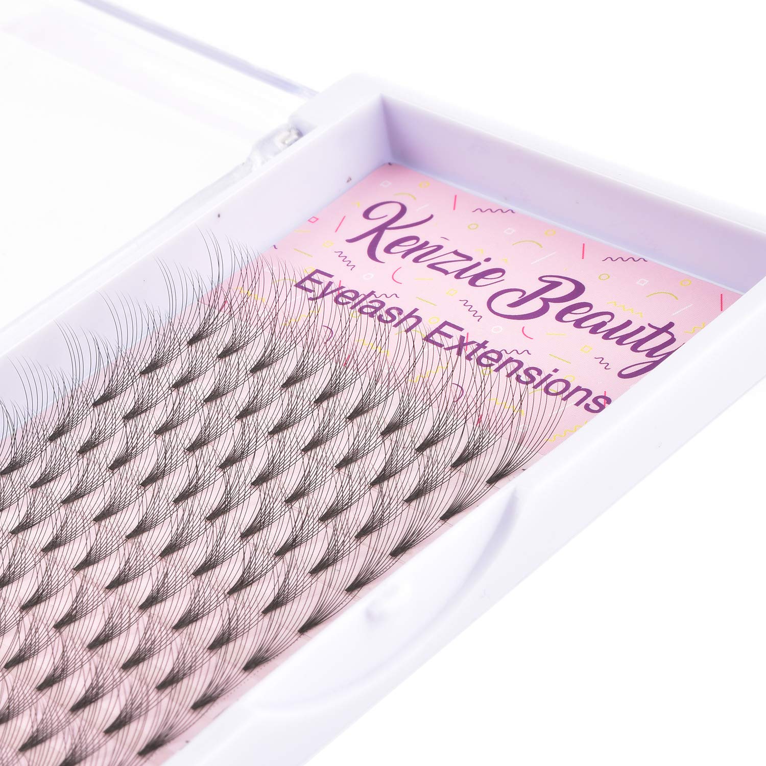 Russian Volume Premade 10D Fans Eyelash Extensions - 0.07mm Thickness, D Curl, 12mm Length - Perfect for Bridal, Party & Special Occasion Makeup