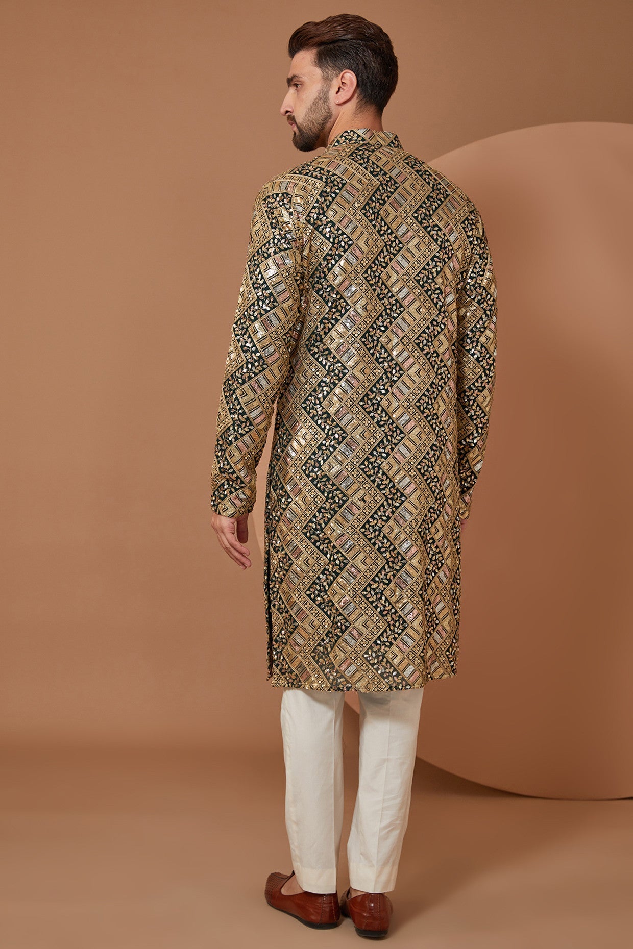 Mehndi Green Heavy Embroidered Kurta for Women | Traditional Indian Dress | Perfect for Weddings & Festivals