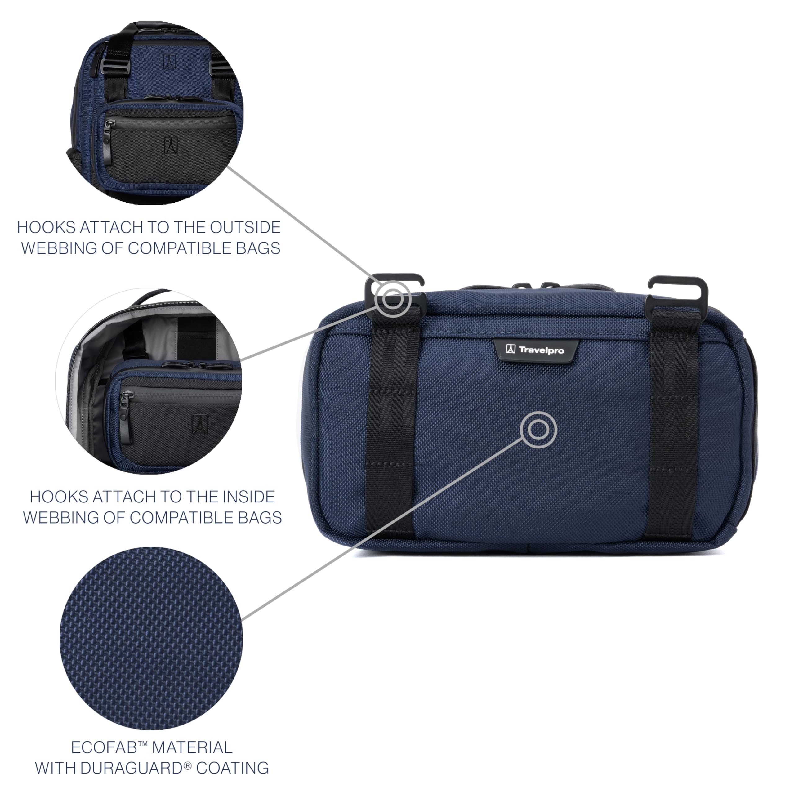 Travelpro Altitude Travel Essentials Organizer Kit for Men & Women - Perfect for Carry-On Luggage, Business Trips & Vacation Packing