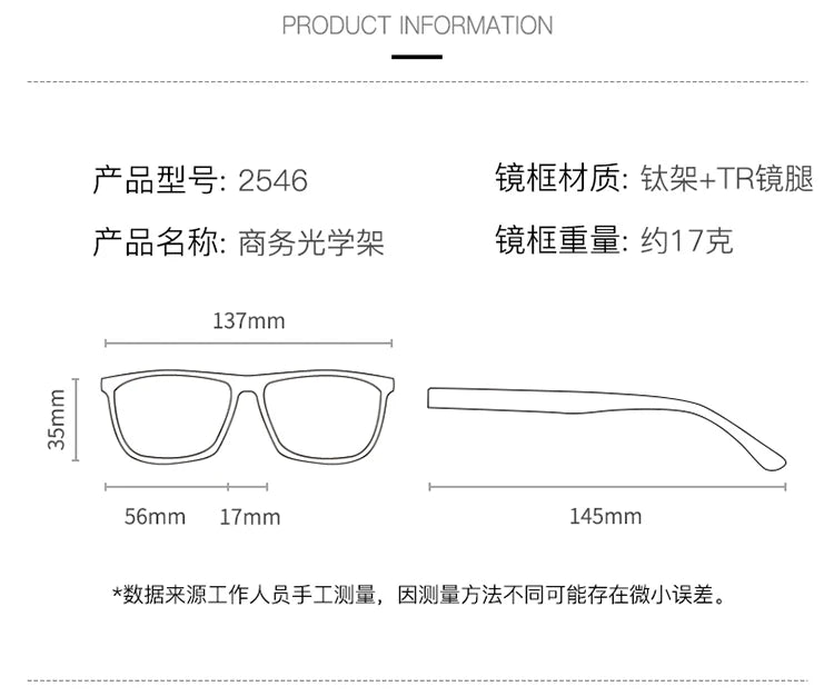 Bclear Unisex Full Rim Square Alloy Eyeglasses 42546 - Stylish Lightweight Frame for Men & Women - Perfect for Reading, Work, and Everyday Wear