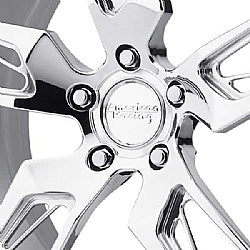 American Racing Forged Vintage Monoblock Wheel Cap - Polished Aluminum Alloy for Classic & Muscle Cars - Perfect for Restoration & Custom Builds