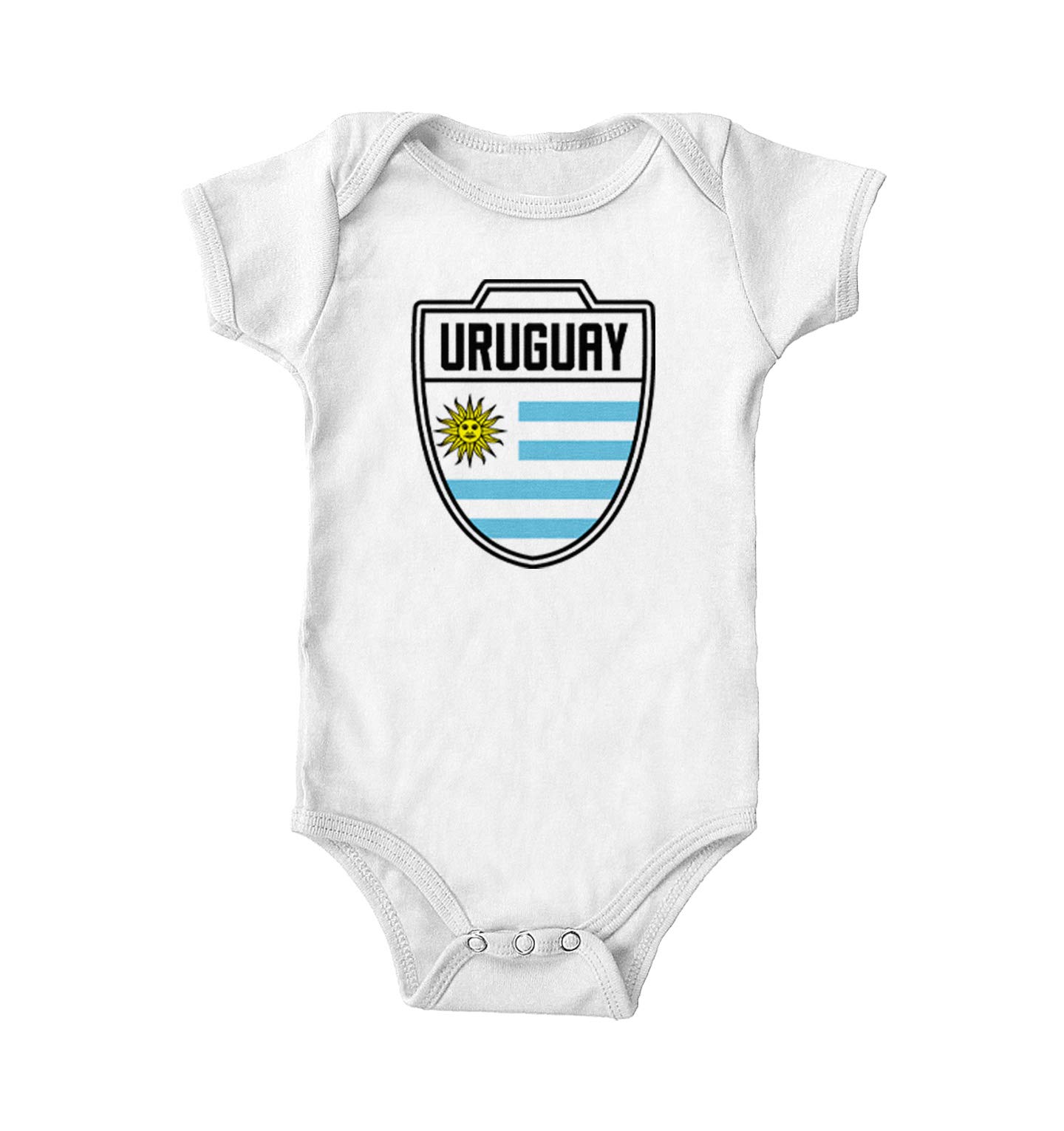 Haase Unlimited Uruguay National Team Soccer Crest Bodysuit - Official Fan Jersey for Men, Women & Kids - Perfect for Match Days & Sports Events