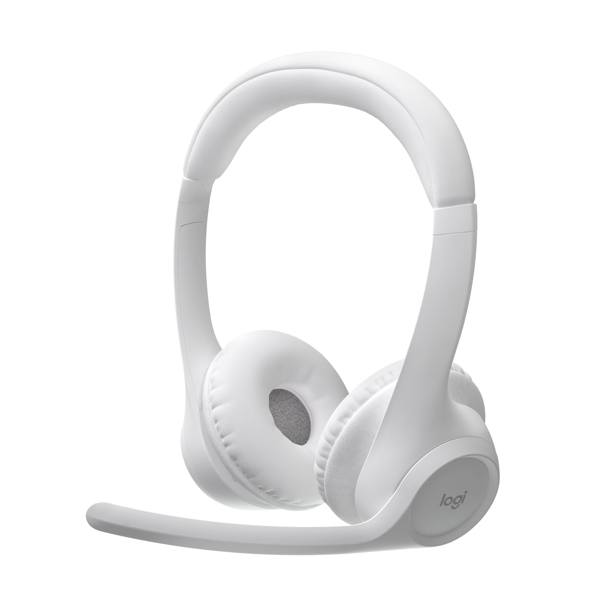 Logitech Zone 300 Wireless Bluetooth Headset with Noise-Canceling Mic - Compatible with Windows, Mac, Chrome, Linux, iOS, Android - Off-White - Perfect for Remote Work, Online Meetings & Gaming