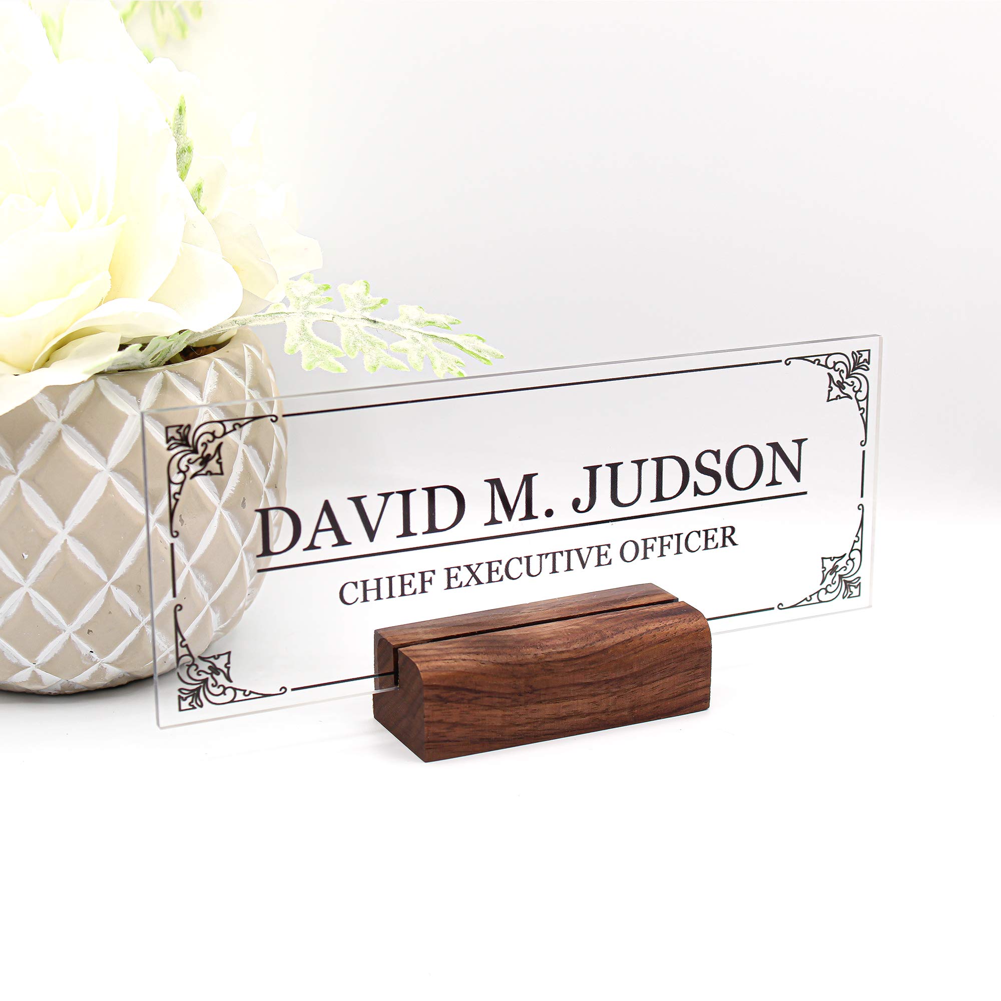 Custom Engraved Acrylic Nameplate - 8