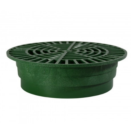 1050 NDS 10 Round Grate in Green - Perfect for Landscaping, Drainage, and Yard Maintenance