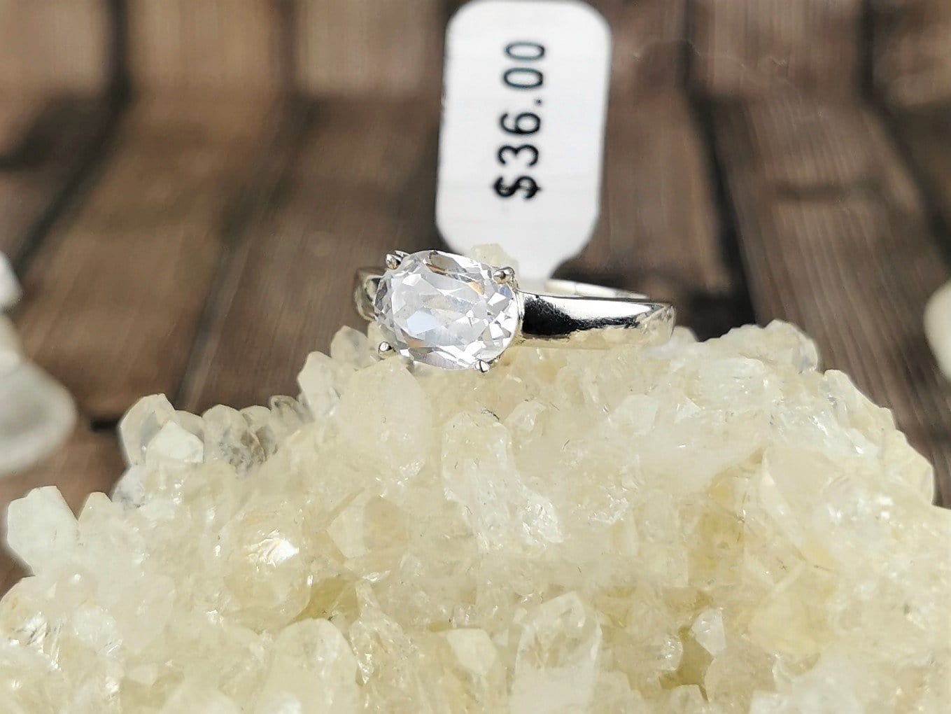 Stunning Cubic Zirconia Ring - Size 7 | Elegant Silver-Tone Wedding Band for Women | Perfect for Engagement, Anniversary & Special Occasions