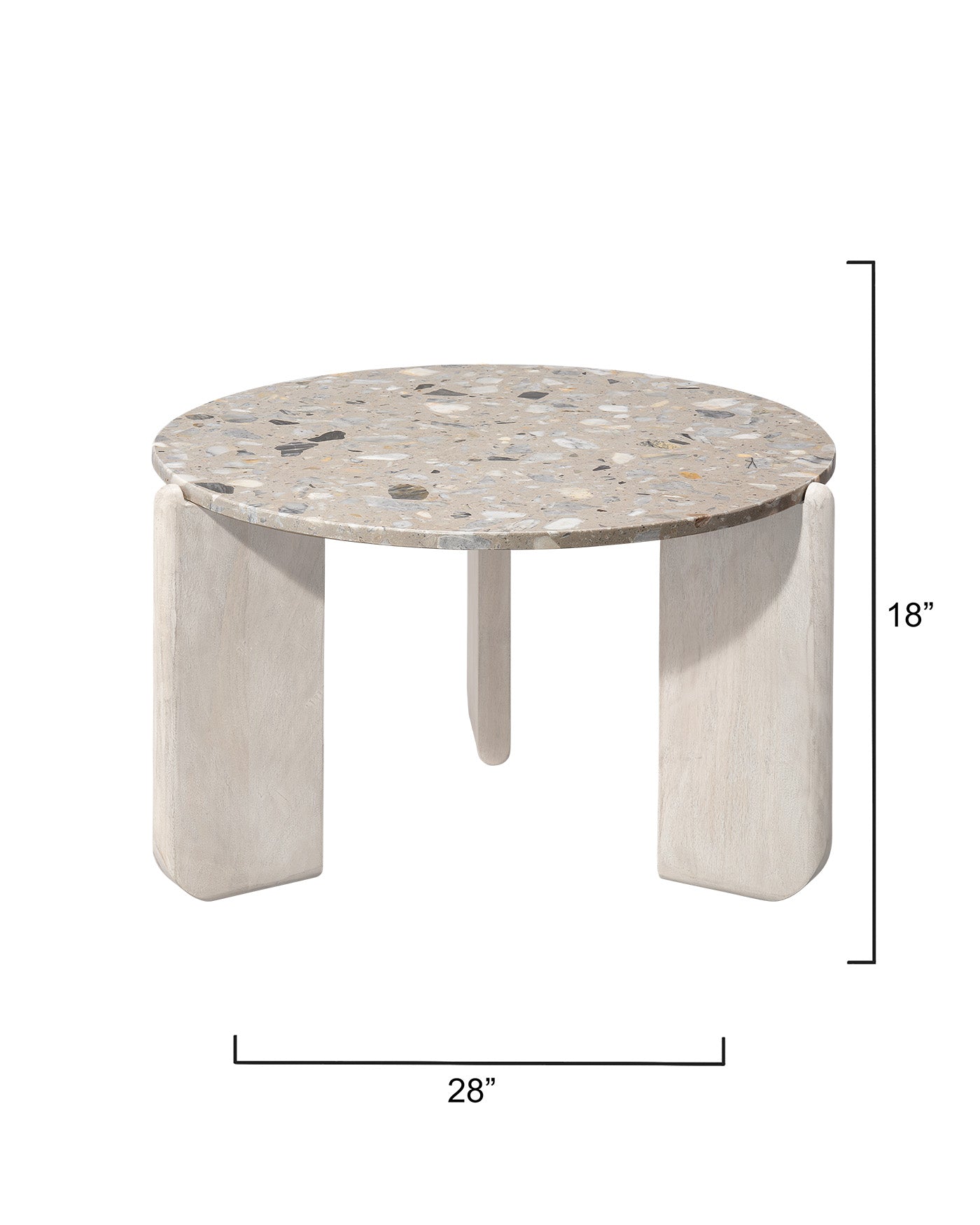 Modern Quarry Coffee Table - Solid Wood Living Room Furniture for Home Decor | Perfect for Small Spaces, Apartments & Cozy Gatherings