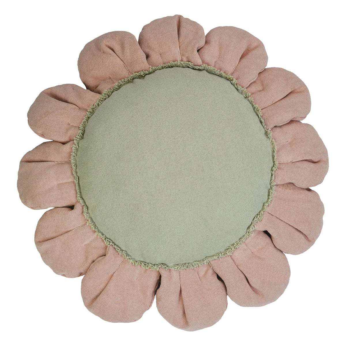 Floor Cushion Pillow - Soft Pink Daisy Pattern for Comfortable Seating | Perfect for Living Room, Nursery & Meditation Space
