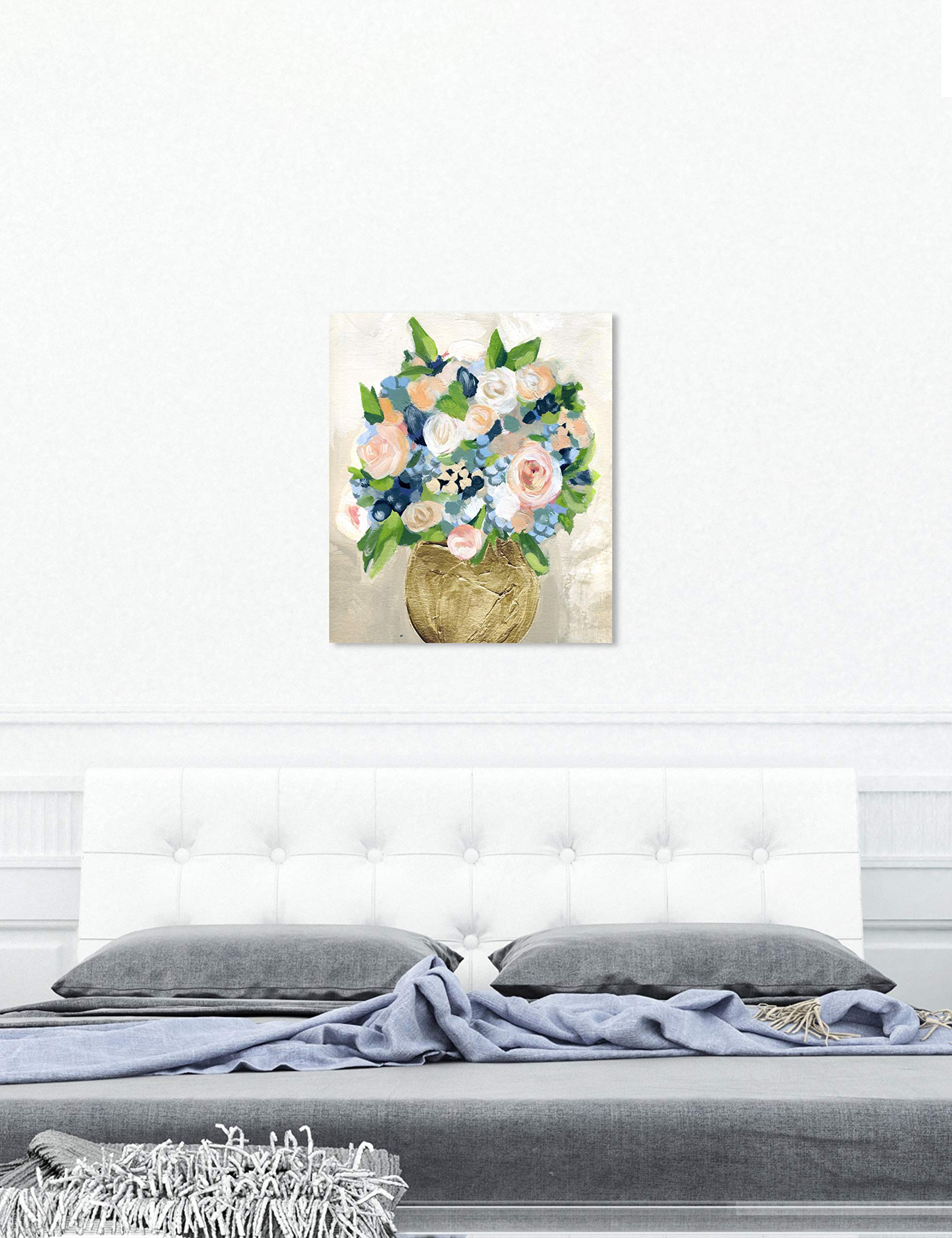 Oliver Gal Artist Co. Floral Wall Art Canvas Print - June Peonies Home Decor Painting - 30x36 Inch Orange & Green Botanical Artwork - Perfect for Living Room, Bedroom & Office Wall Decor