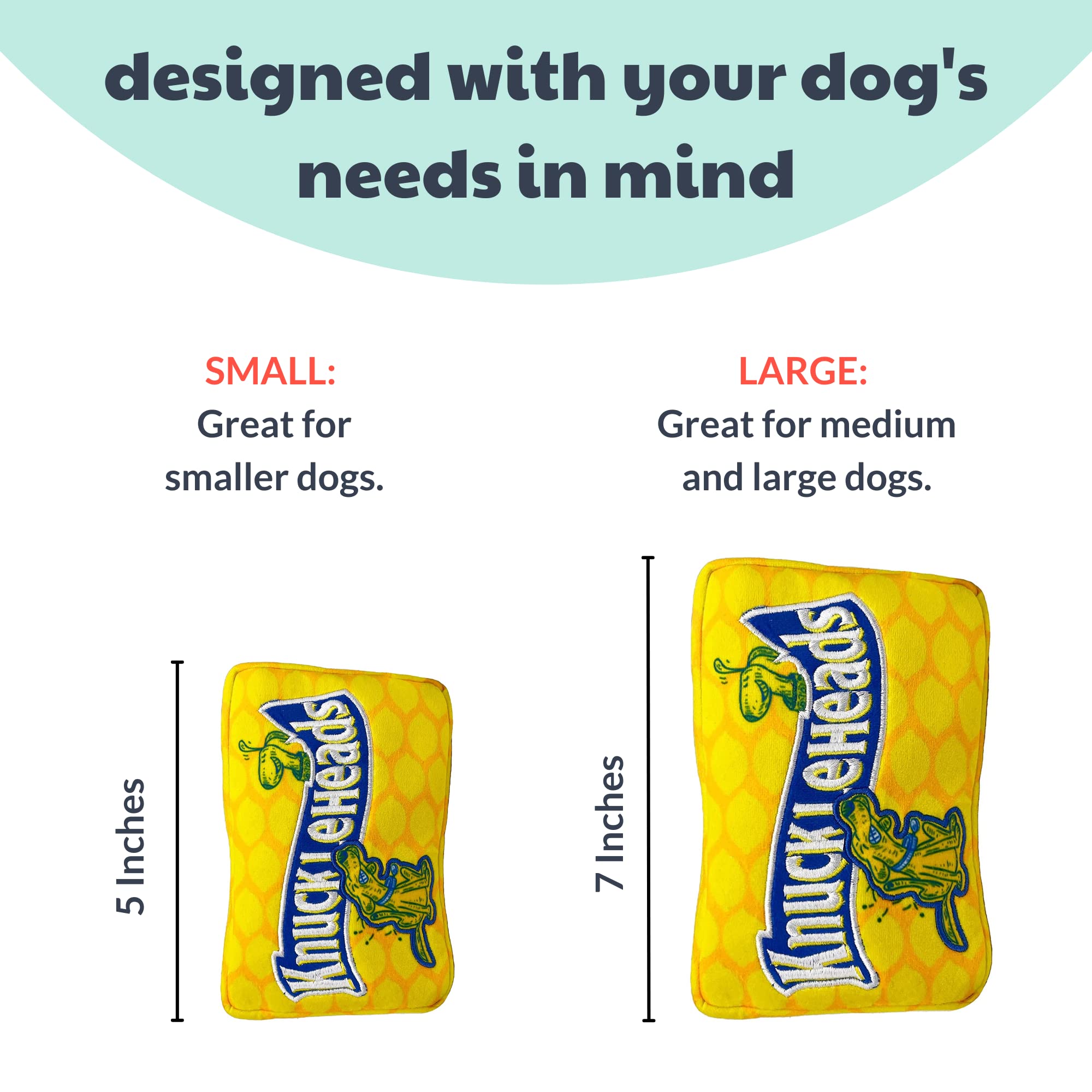 Huxley & Kent Knuckleheads Large Halloween Candy Squeaky Dog Toy - Funny, Durable & Safe Chew Toy with Squeaker for Medium to Big Dogs - Perfect Gift for Playtime, Training & Holiday Fun