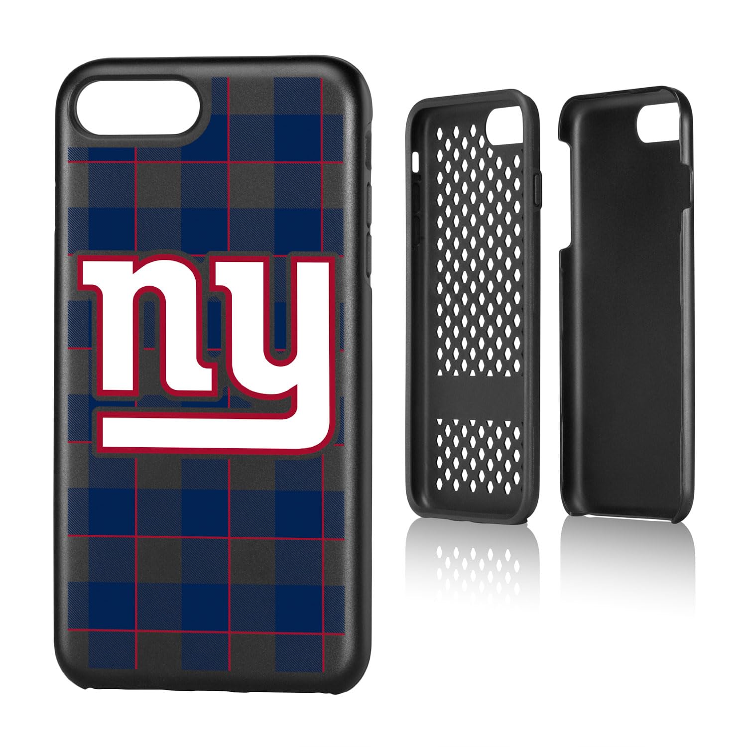 New York Giants iPhone Case - Rugged Plaid Design for iPhone 14/13/12/11 Pro Max - Shockproof Protective Cover for Football Fans (Perfect for Game Day & Outdoor Activities)
