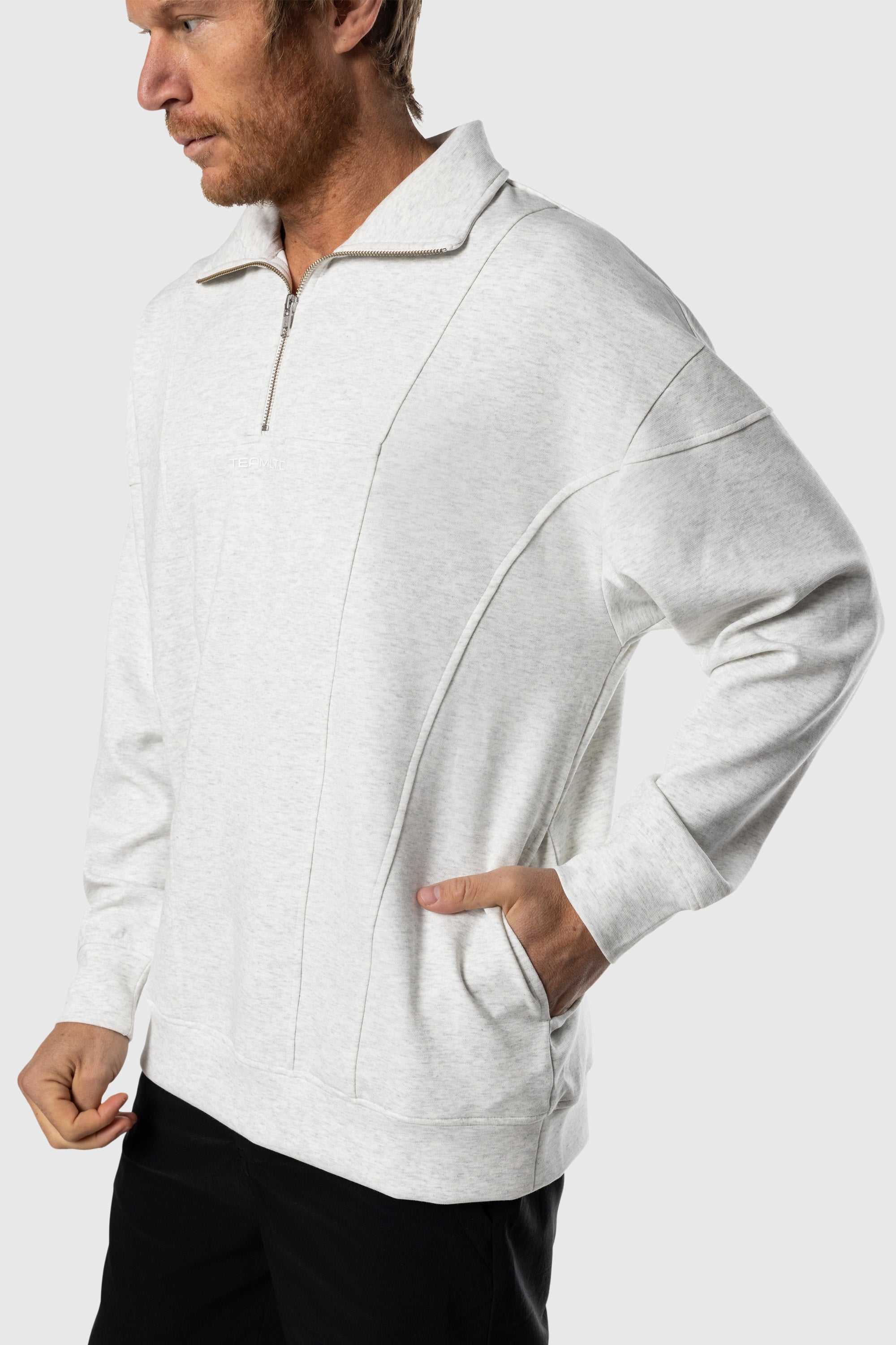 Men's Stretch Fleece 1/4 Zip Pullover - Lightweight Thermal Quarter-Zip Sweatshirt for Hiking, Running & Outdoor Activities