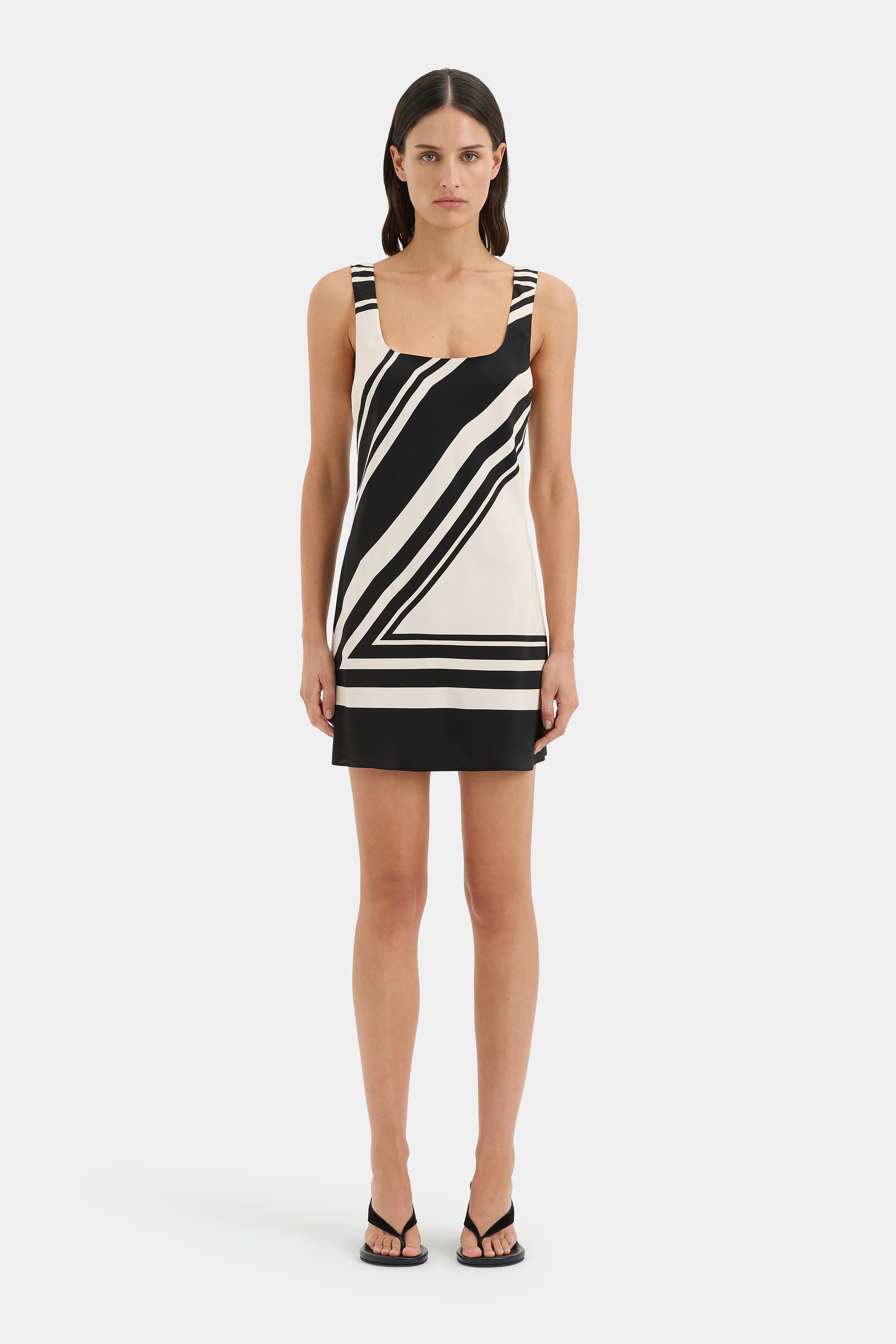 Pietra Scoop Mini Dress - Women's Sexy Short Sleeve Bodycon Dress for Party, Night Out & Date Night | Flattering Fit & Comfortable Stretch Fabric