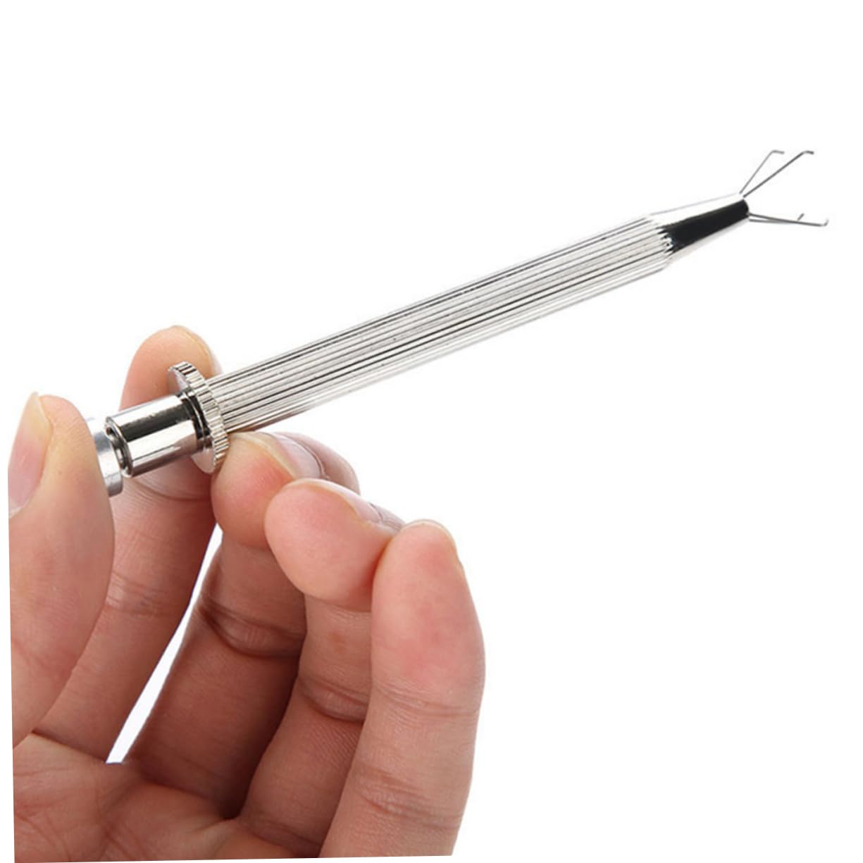 EXCEART 3-Piece Stainless Steel Tweezers Set for Nail Art & Jewelry Making - Professional Manicure & Bead Holding Tools