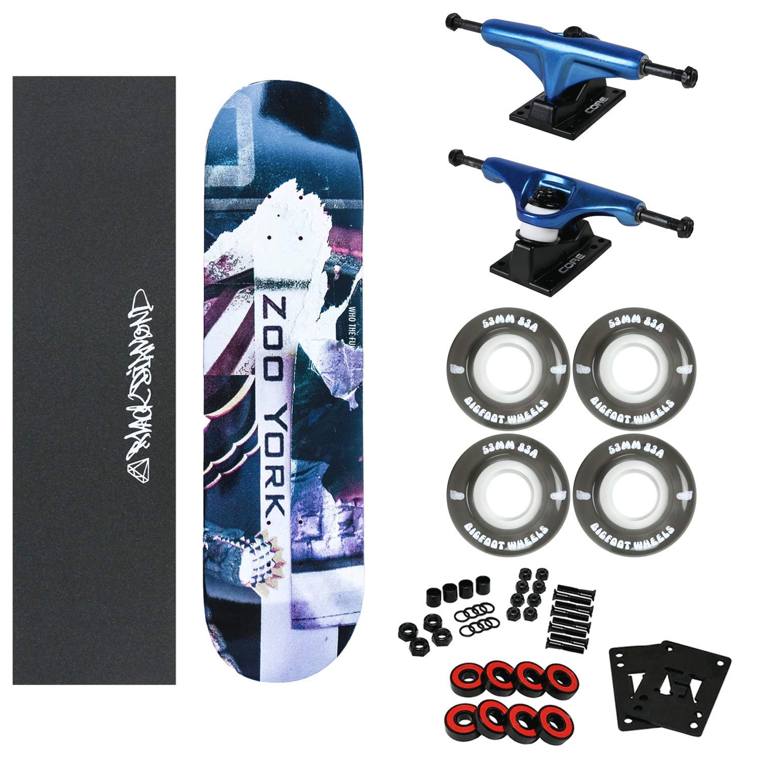Zoo York Skateboard Complete Bank Gothic 7.75