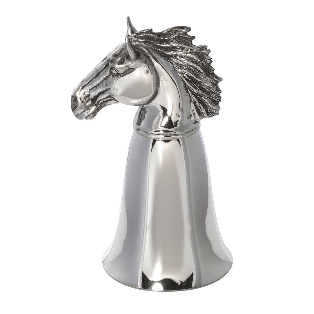 8oz Pewter Mare Horse Stirrup Cup - Elegant Equestrian Gift for Horse Lovers, Perfect for Wine, Cocktails & Home Decor