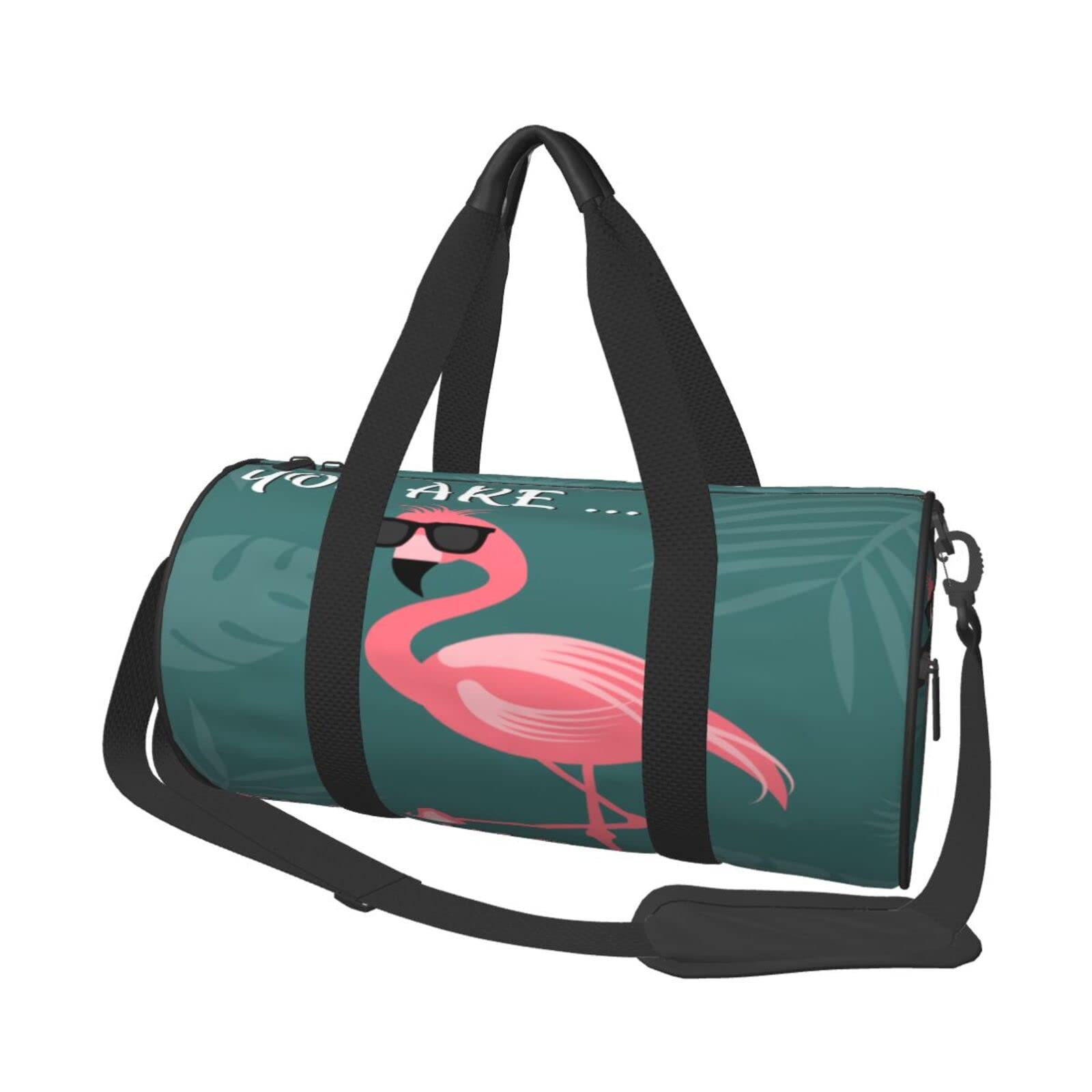 Pink Flamingo Duffle Bag - Gym & Travel Luggage with Shoulder Strap, Portable Tote for Women & Men - Perfect for Workouts, Sports, Weekend Trips & Beach Vacations