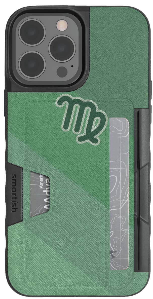 Smartish Virgo iPhone 13 Pro Max Wallet Case - Slim Protective Kickstand Credit Card Holder | Wallet Slayer Vol 2 | Perfect for Everyday Use, Travel & Hands-Free Viewing