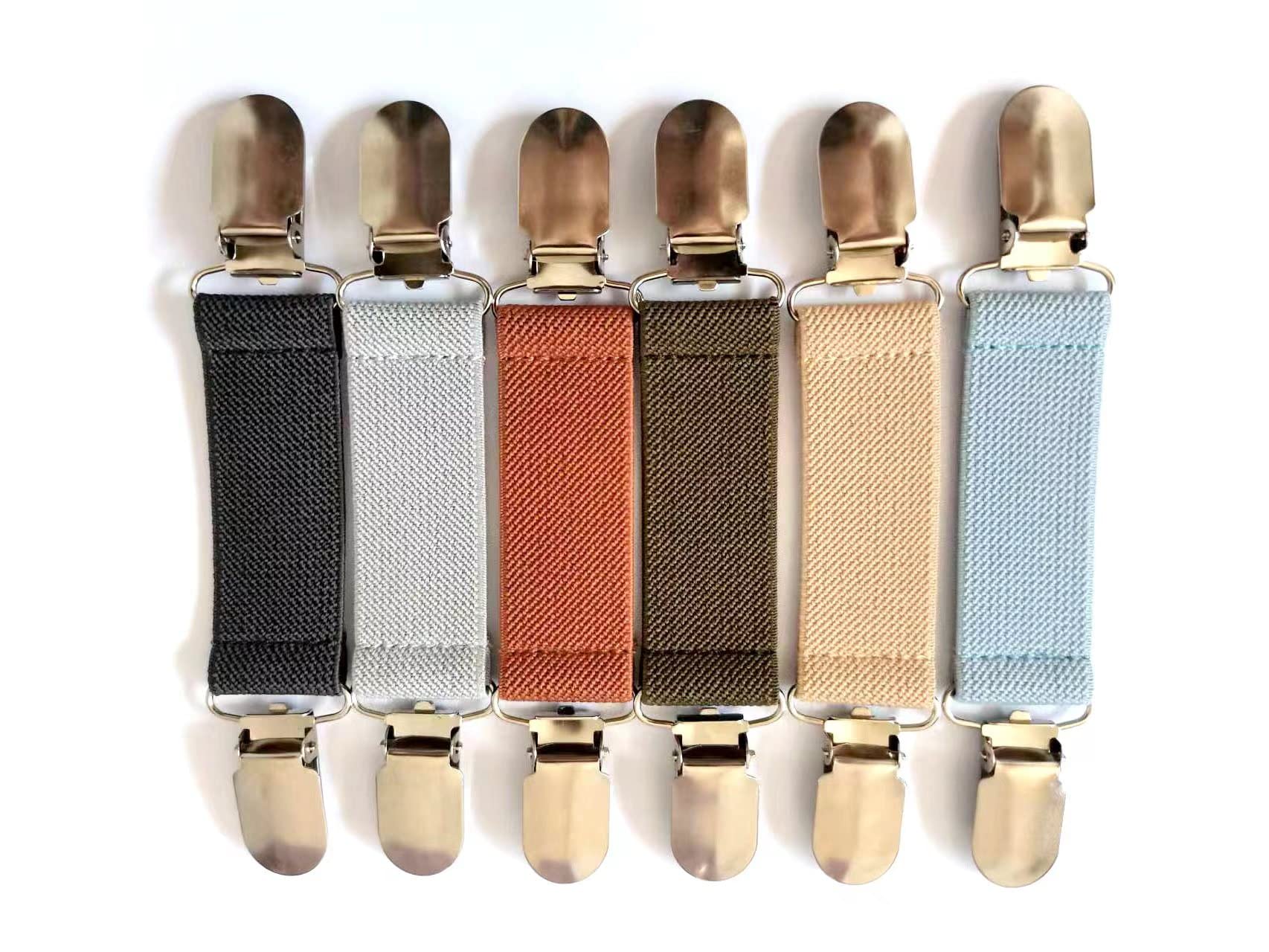 Premium Heavy-Duty Stainless Steel Bed Sheet Fasteners & Hat Clips - Double Elastic Strap Clips for Mattress, Clothing & Accessories - Perfect for Home, Travel & Camping Use