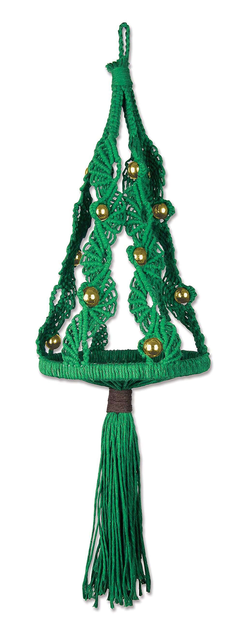 DIY Macrame Christmas Tree Kit - Handmade Holiday Craft for Home Decor, Gifts & Festive Party Decorations | Perfect for Beginners & Craft Lovers