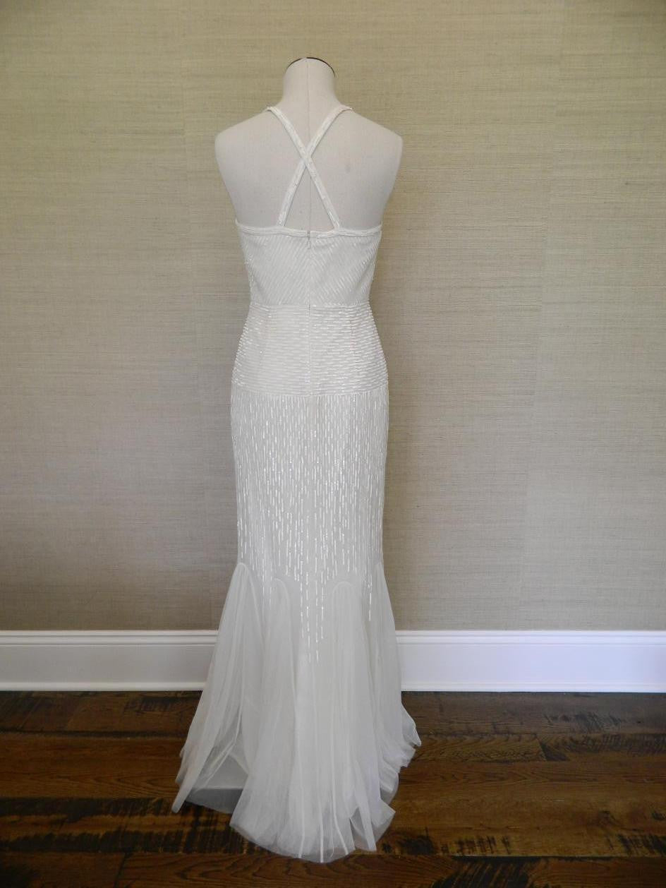 J. Crew Harper Beaded Mermaid Wedding Dress - Elegant Beaded Lace Bridal Gown for Beach, Church & Formal Weddings