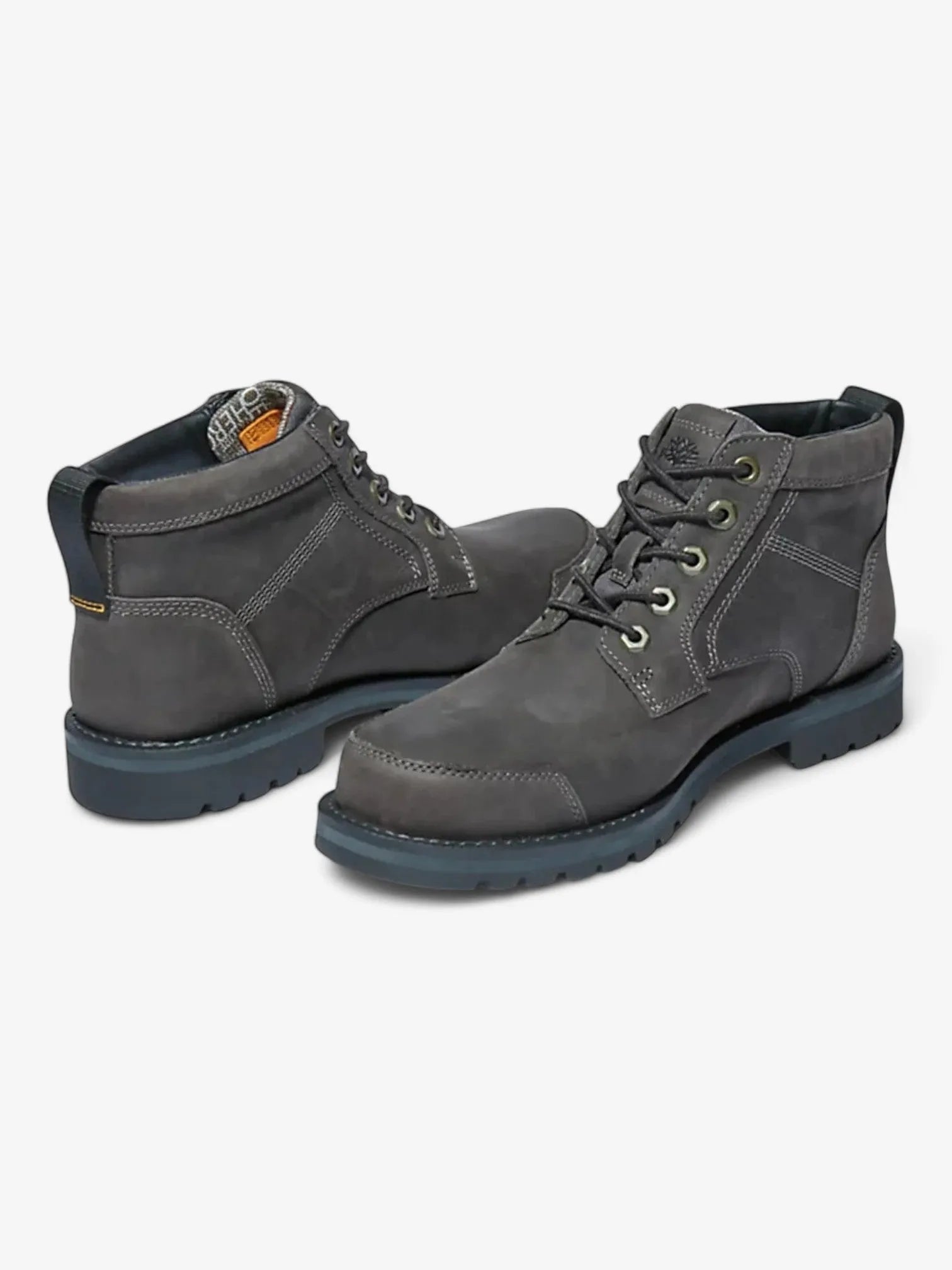 Timberland Larchmont II Chukka Boots for Men - Dark Gray Waterproof Hiking & Outdoor Work Boots - Durable Comfort for Walking, Camping & Everyday Wear