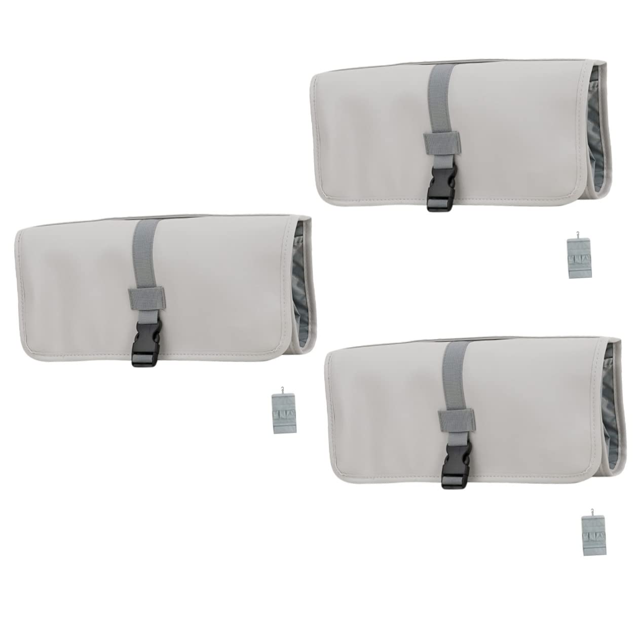 Zerodeko 3-Piece Multifunctional Travel Organizer Set - Waterproof Toiletry Bag, Makeup Pouch & Hair Curler Storage for Women | Perfect for Travel, Gym, Camping & Daily Organization