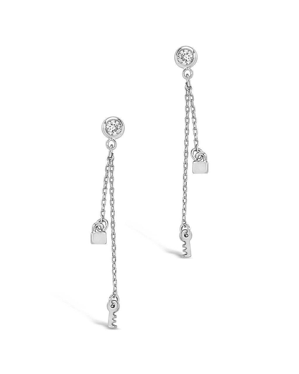 Lock and Key Dangle Stud Earrings for Women - Vintage Inspired Jewelry for Everyday Wear & Special Occasions