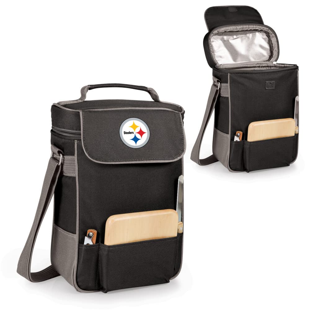 PICNIC TIME NFL Unisex-Adult Insulated Wine & Cheese Tote Bag with Cutting Board - Perfect for Tailgating, Picnics & Game Day Parties