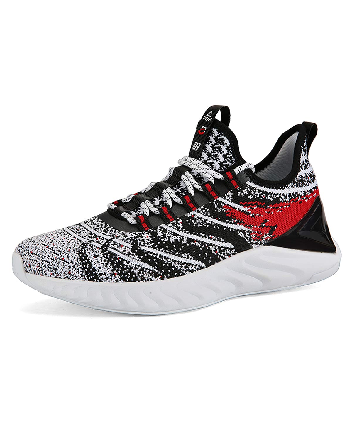 PEAK Men's Comfortable Running Shoes - Taichi King Adaptive Smart Cushioning Supportive Training Sneakers for Walking, Tennis, Fitness, Gym Workouts - Perfect for Jogging, Daily Exercise & Active Lifestyle