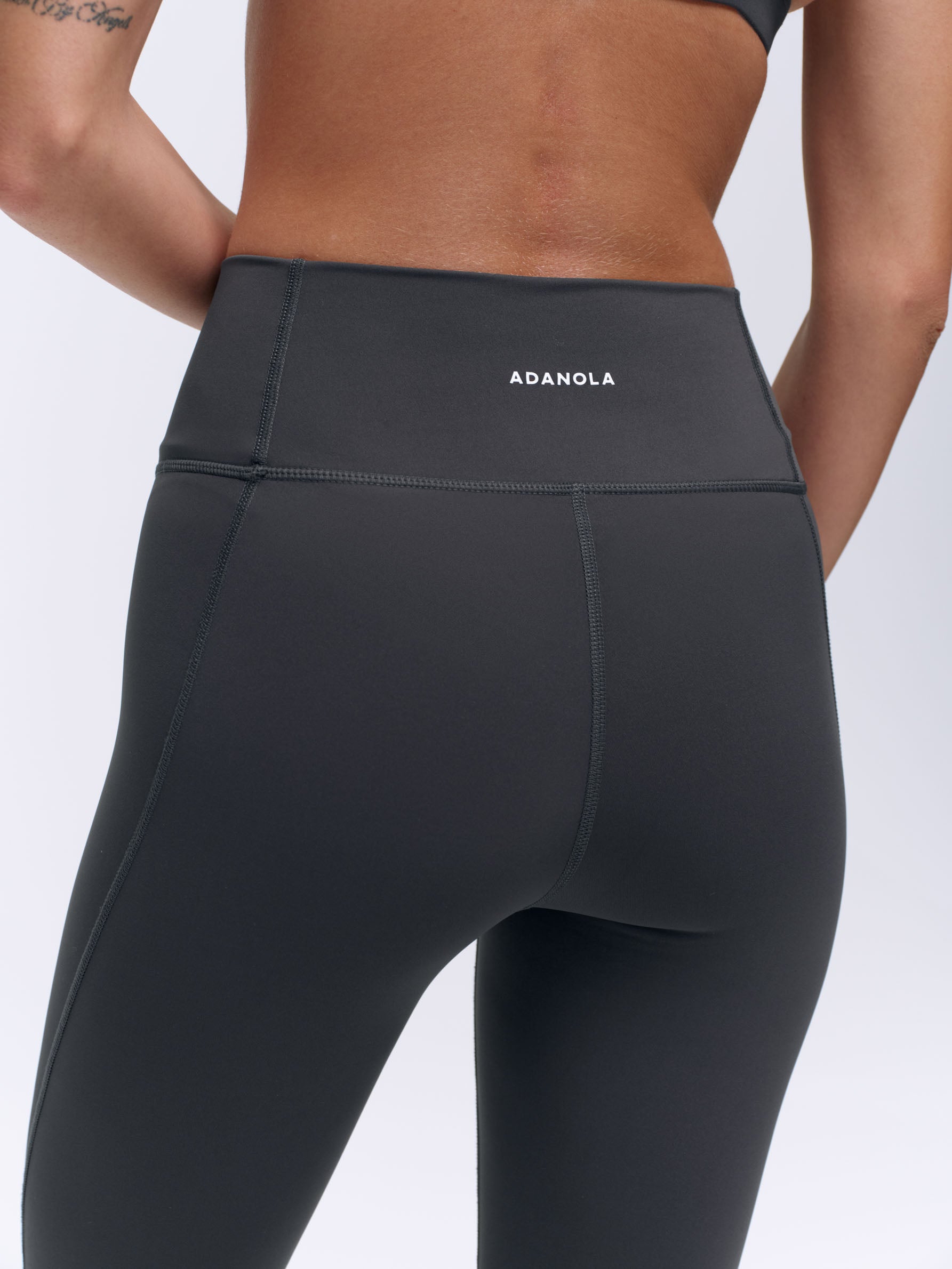 High Waist Flared Yoga Pants for Women - Graphite Grey - Stretchy & Comfortable Workout Leggings for Yoga, Pilates, Gym & Lounge Wear