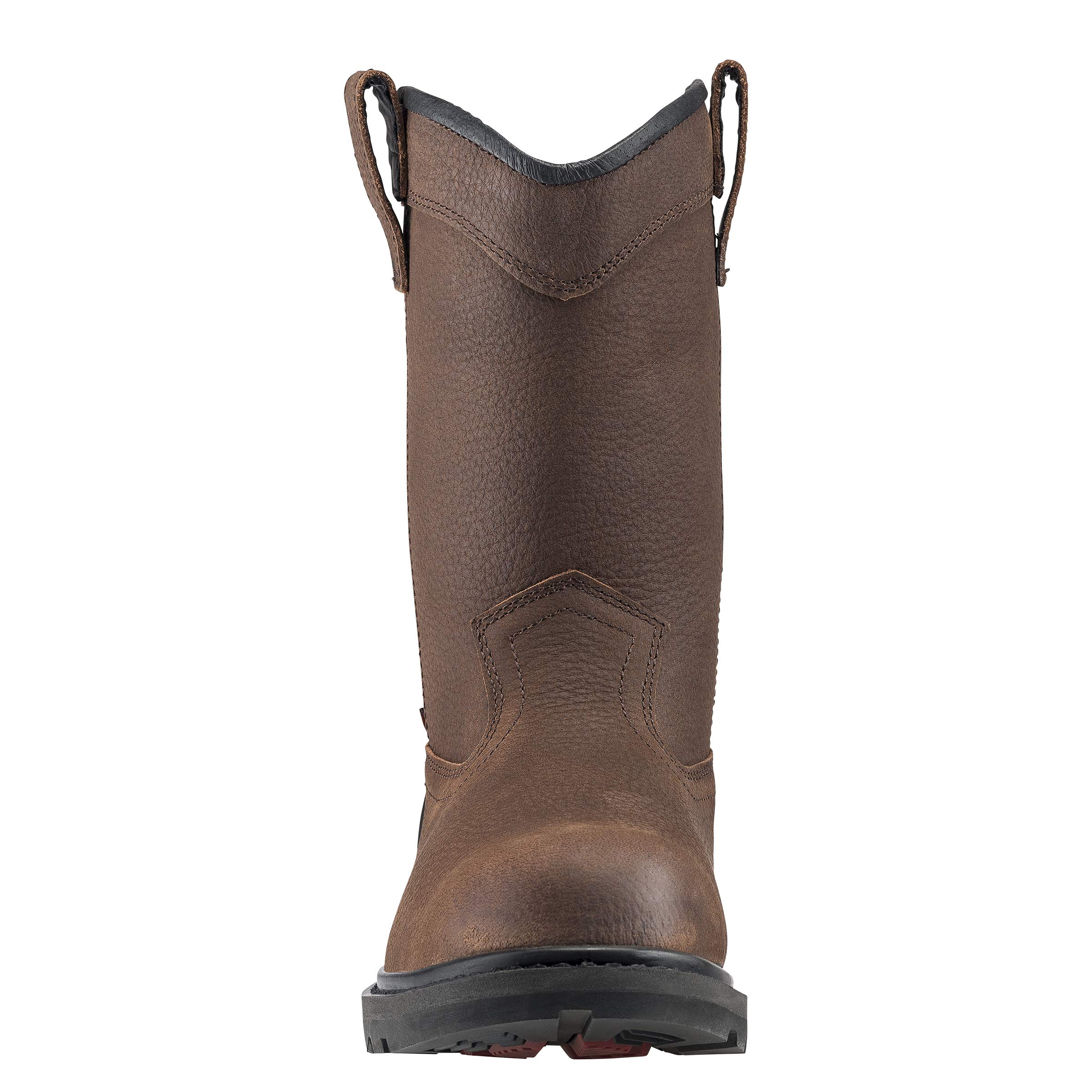 Avenger A7676 Men's EH PR Waterproof Wellington Work Boots - 14 6E Wide, Steel Toe, Slip & Oil Resistant - Ideal for Construction, Landscaping & Heavy Duty Work
