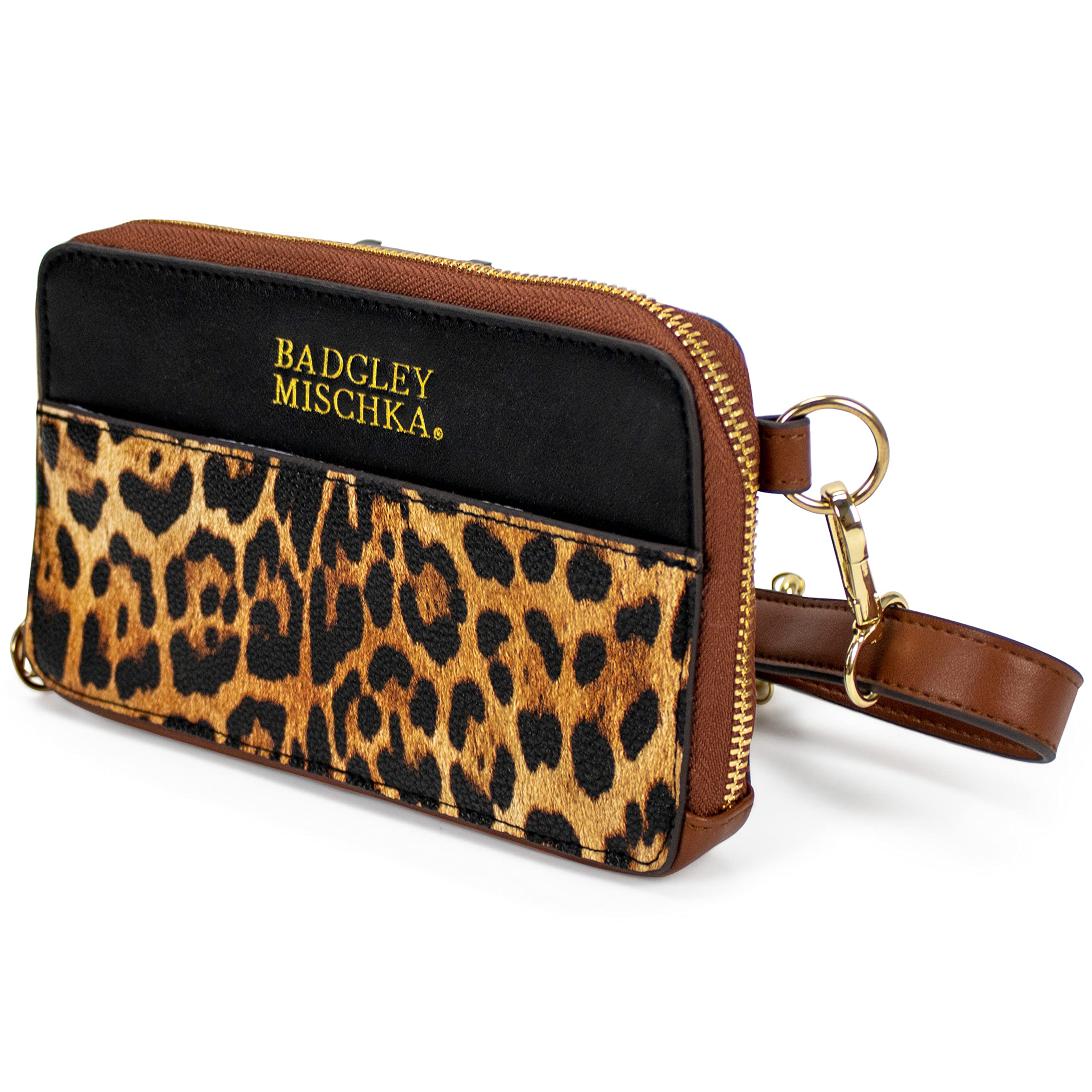 Badgley Mischka Leopard Print Weekender Tote Bag - Stylish Animal Print Carry-On Travel Bag for Women, Perfect for Weekend Getaways & Airplane Travel