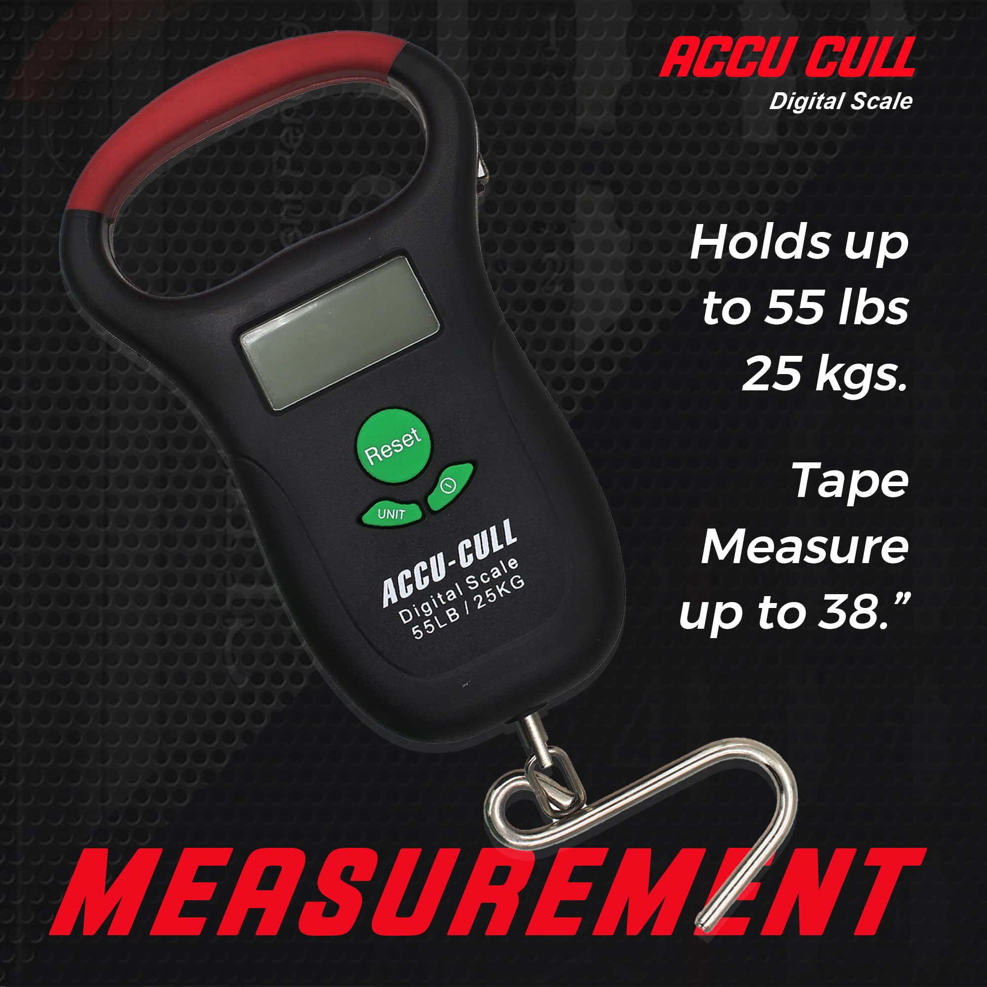 **Accu Cull Digital Fish Scale - Portable Tournament Fishing Gear for Bass & Freshwater Fishing - Best Fishing Gifts for Men - Perfect for Weighing Catch in Tournaments, Lakes & Outdoor Adventures**