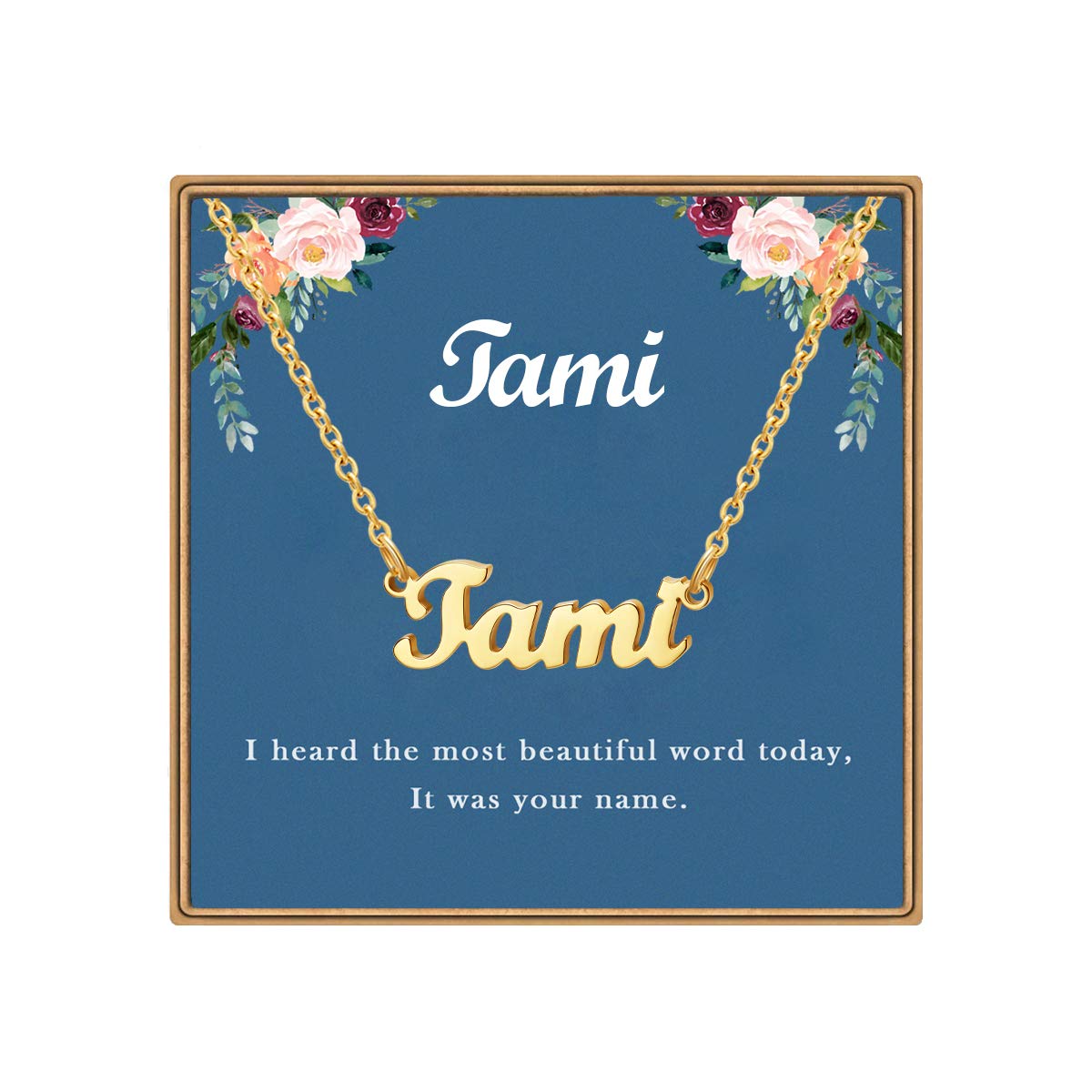 Personalized Name Necklace for Women & Girls - Custom 14K Gold Plated Dainty Nameplate Jewelry | Birthday Gift, Aesthetic Jewelry for Teens | Perfect for Everyday Wear, Special Occasions & Gifts