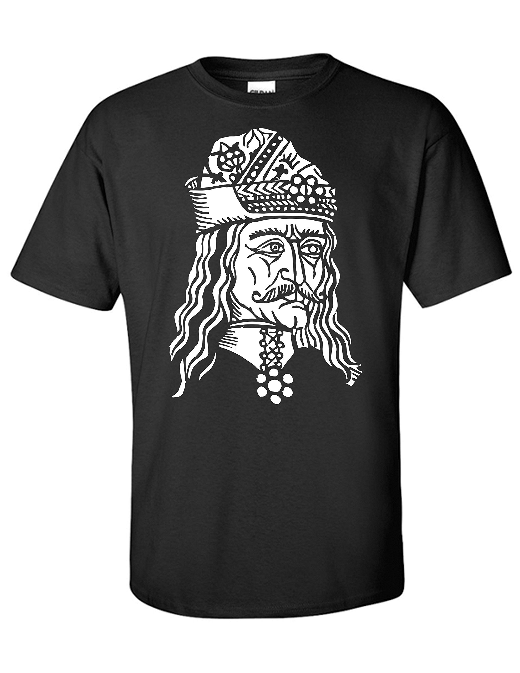 STUFF WITH ATTITUDE VLAD Black Graphic T-Shirt for Men | Cool Streetwear Tee | Perfect for Casual Wear, Concerts & Gifts