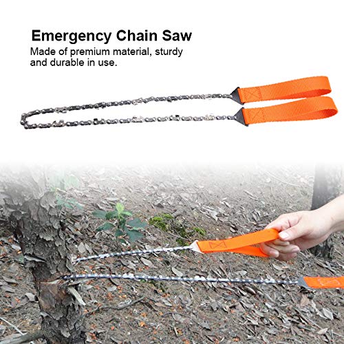Portable Hand Chain Saw for Camping & Survival - Compact Rope Saw with Carrying Bag - Perfect for Hiking, Backpacking & Emergency Outdoor Cutting