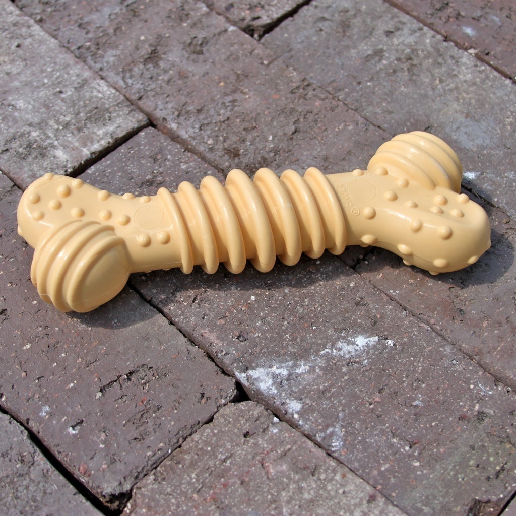 Dura Chew Plus Textured Dog Bone - Durable Chew Toy for Aggressive Chewers - Perfect for Large Dogs, Teething Puppies & Dental Health - Indoor & Outdoor Use
