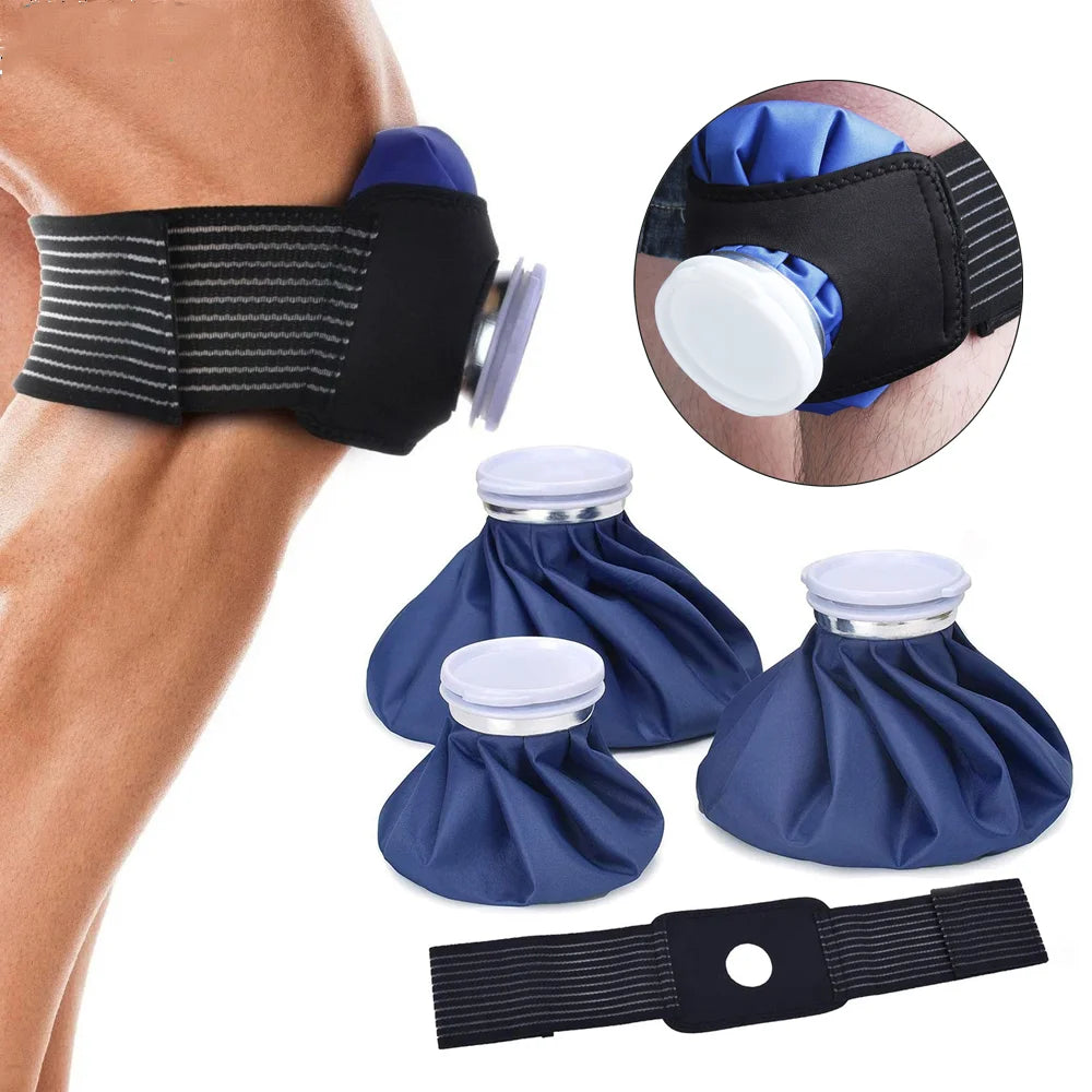 Reusable Ice Pack for Pain Relief - Hot & Cold Therapy Gel Wrap for Knee, Ankle, Shoulder, Neck, Calf - Sprain Recovery & Muscle Pain Relief - Perfect for Sports Injuries, Post-Workout Recovery & Arthritis Pain