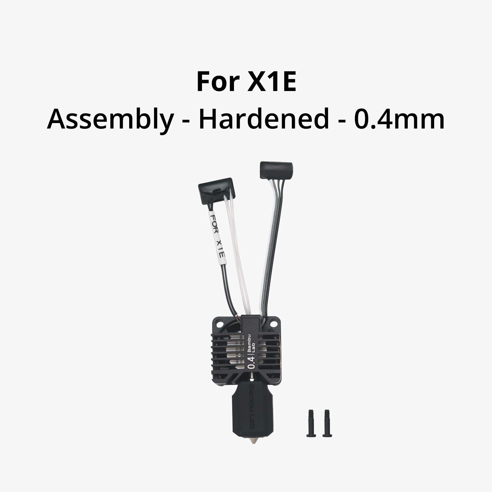 Bambu Lab Complete Hotend Assembly with Hardened Stainless Steel Nozzle for X1E 3D Printer - High Precision Printing for ABS, PLA, PETG Filaments - Perfect for Industrial Prototyping and DIY Projects