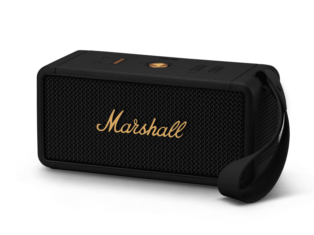 Marshall Middleton Portable Bluetooth Speaker - Premium Sound, Waterproof & Wireless for Outdoor, Travel, and Home Use