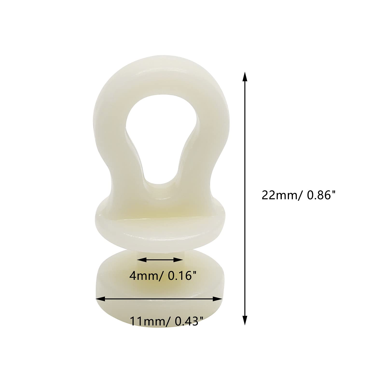 50 Pcs Plastic Window Curtain Track Wheels Rollers - Smooth Sliding Carriers for Curtain Rails & Gliders - Perfect for Home, Office, and Hotel Decor
