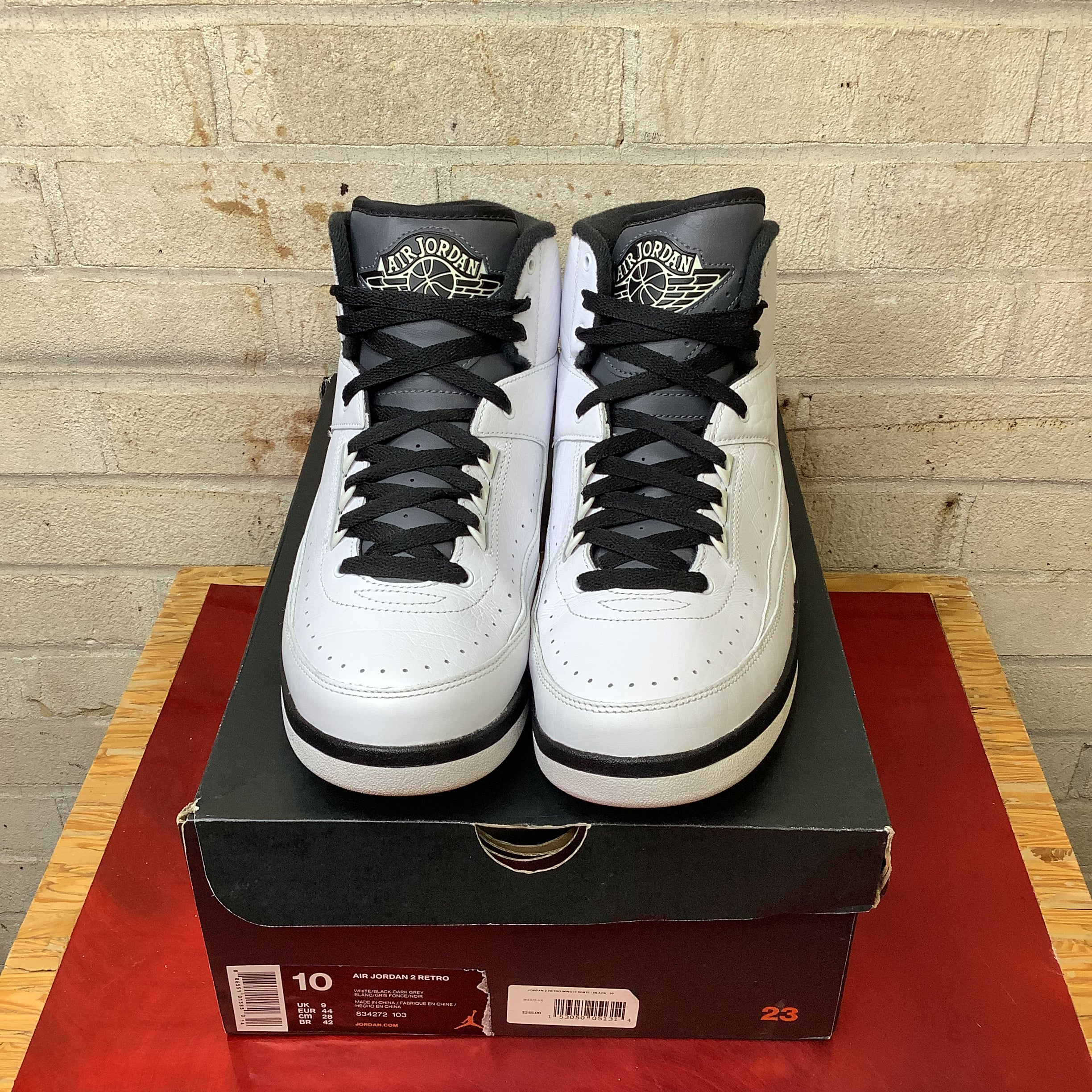 AIR JORDAN 2 WING IT Sneakers Men's Size 10 White/Red 834272-103 - Basketball Shoes for Court & Casual Wear