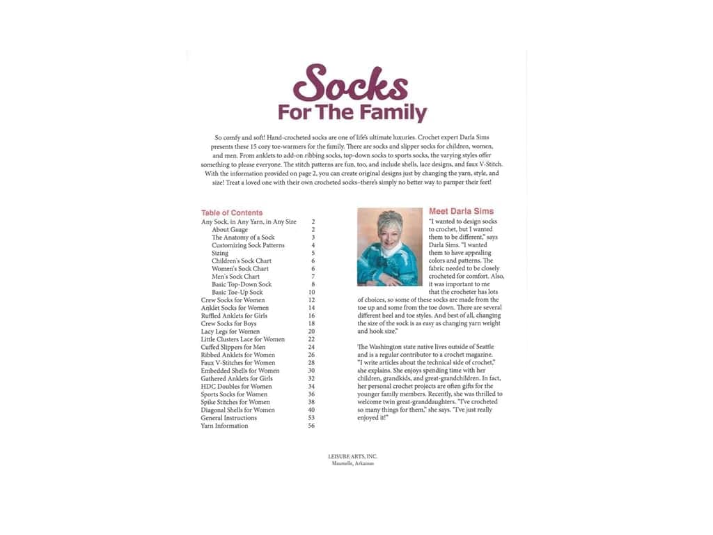 Easy Crochet Socks Kit for Beginners - DIY Family Socks Making Set with Yarn & Needles - Perfect for Cozy Home, Gifts & Winter Wear