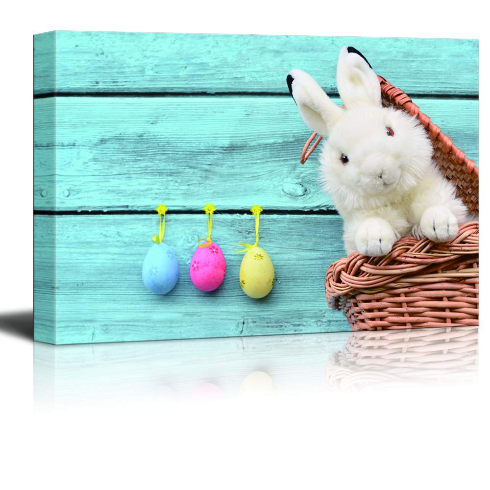 Easter Day Theme Canvas Wall Art - 32x48 Inches Home Decor for Living Room & Bedroom | Spring Holiday Decorations, Religious Wall Prints, Farmhouse Style Canvas Painting for Easter Gifts & Party Decor