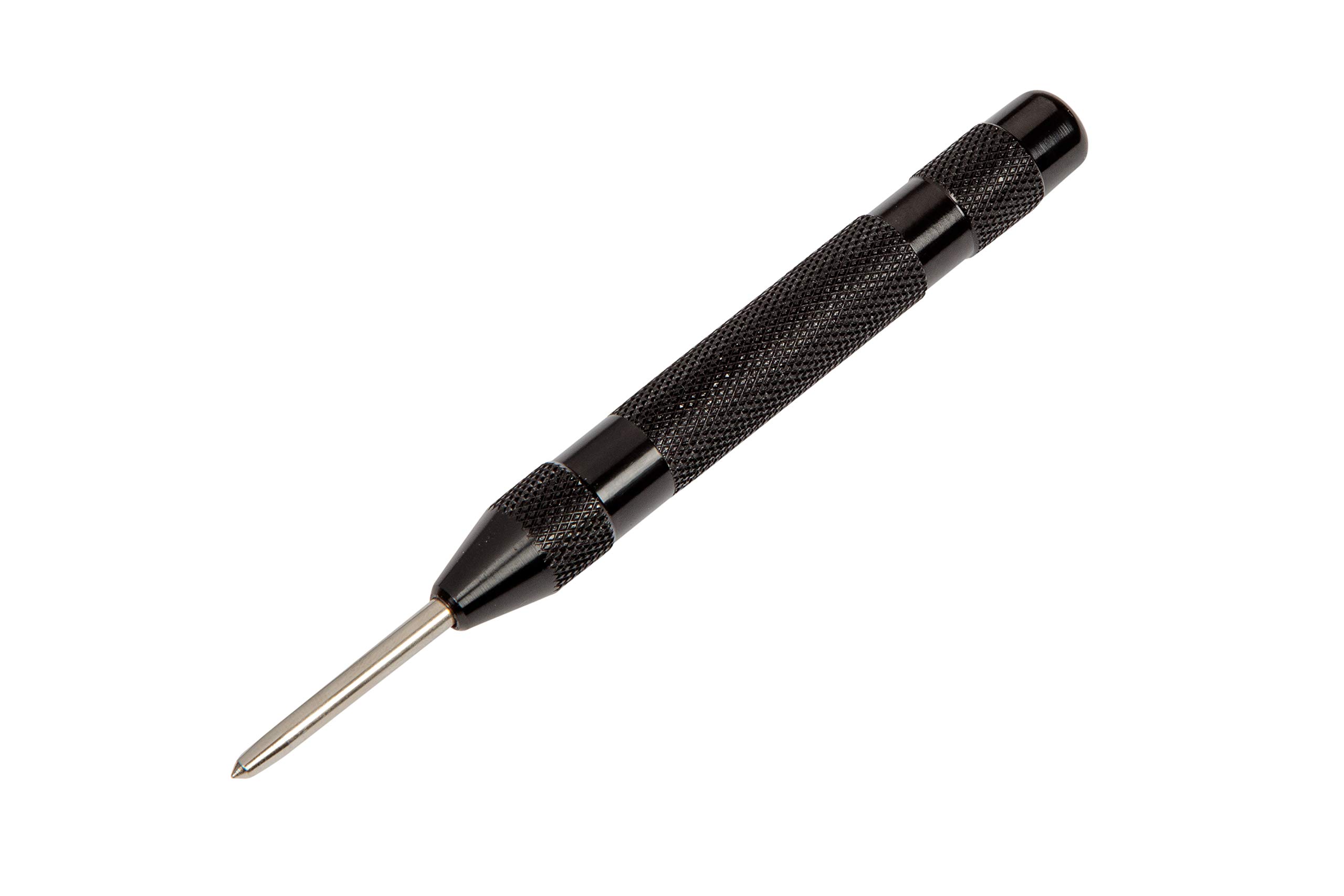 BlueSpot Tools 22440 Automatic Center Punch - Self-Centering Spring Loaded Punch for Metalworking, Woodworking & DIY Projects | Perfect for Drilling, Marking & Precision Work